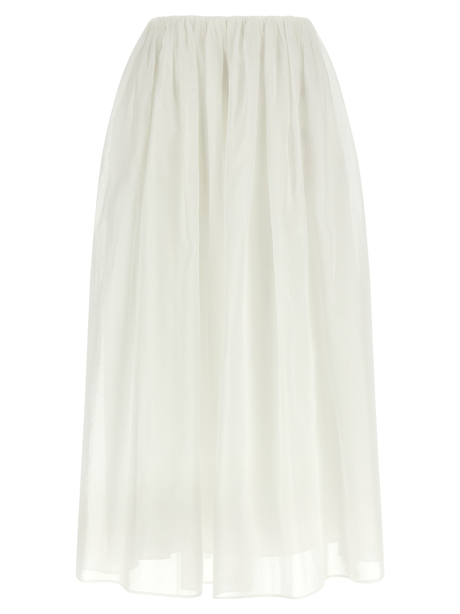 Brunello Cucinelli White Cotton Mini Skirt Brunello Cucinelli