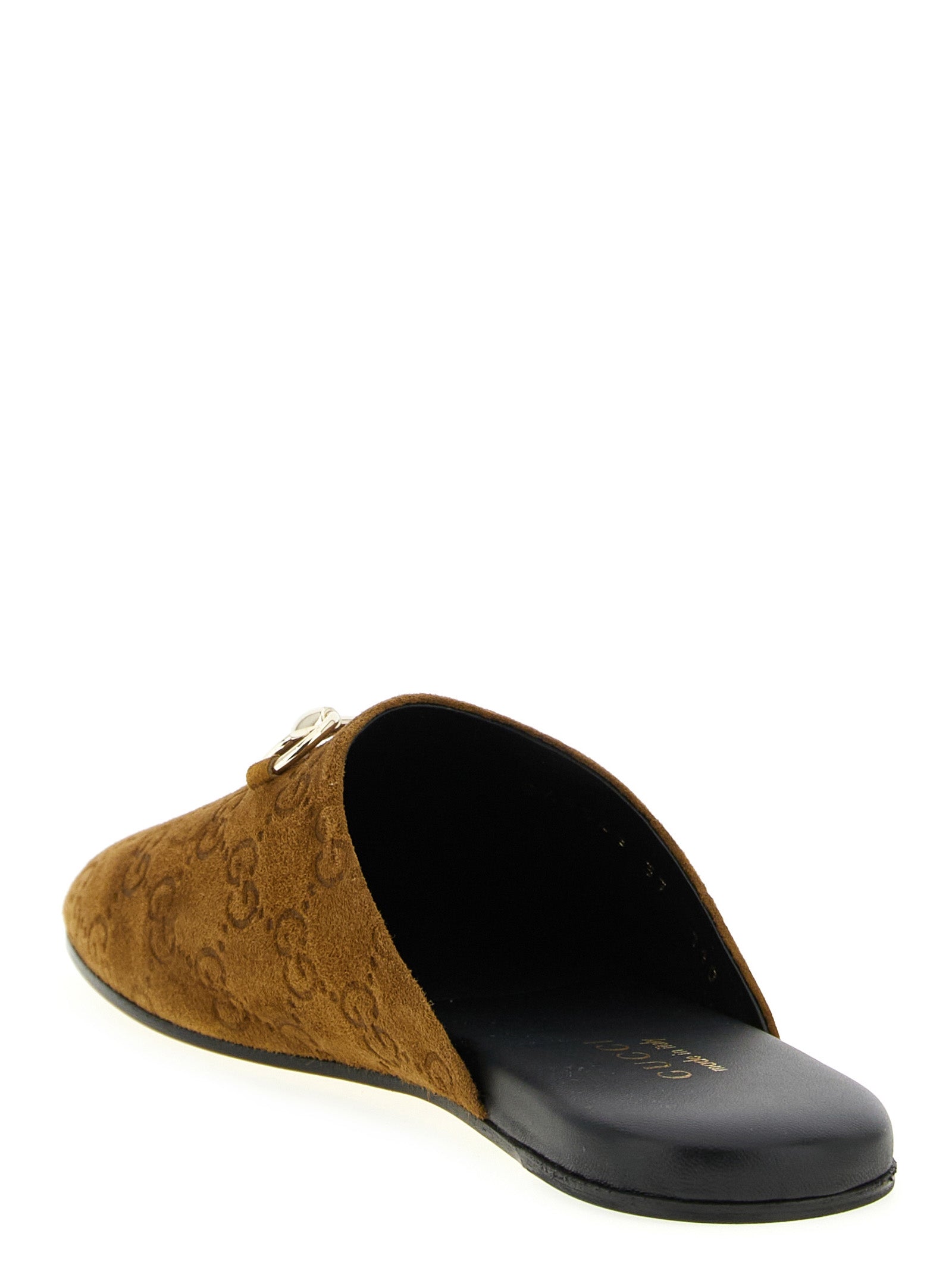 Gucci Brown Calfskin Mules Gucci