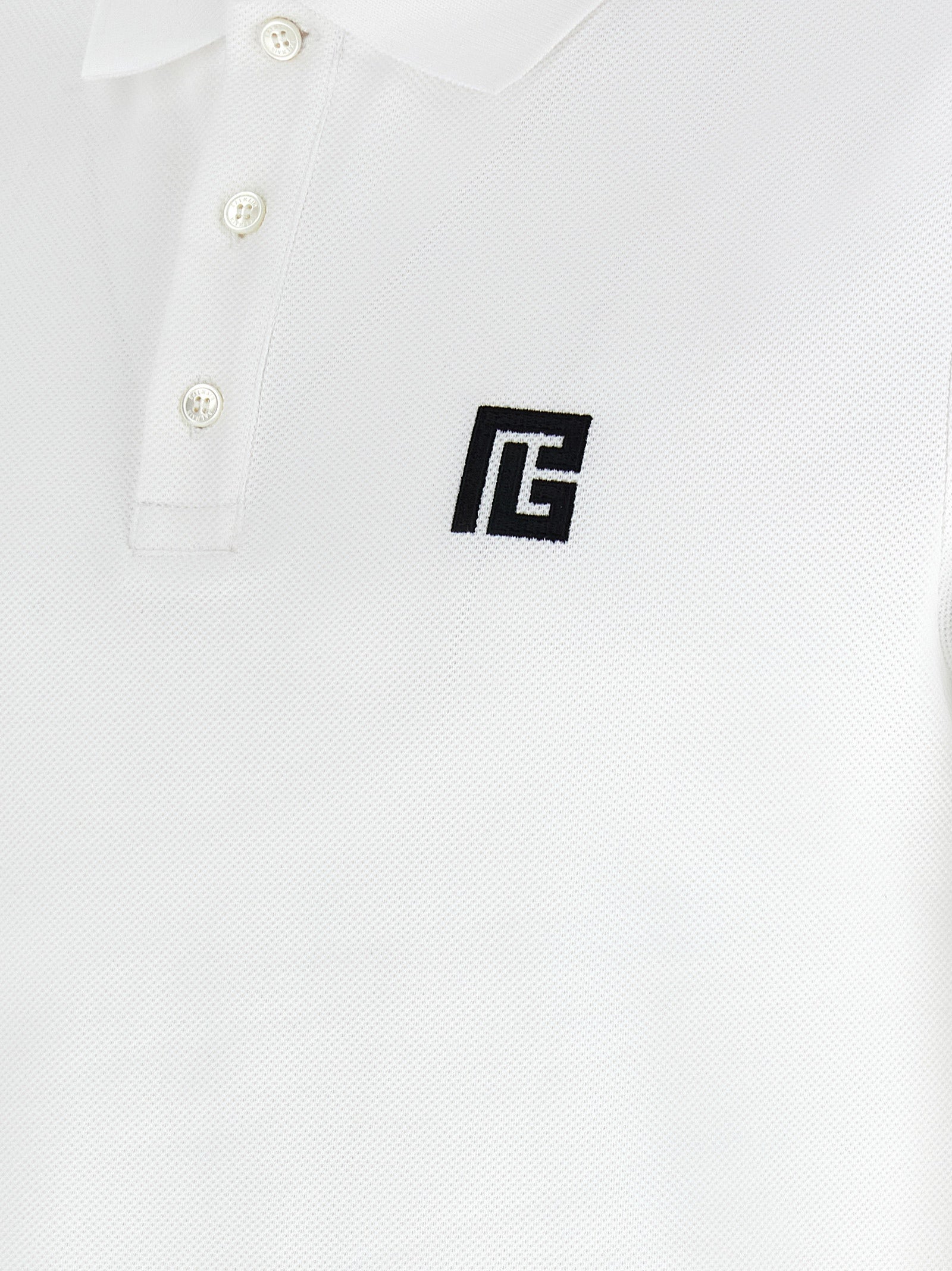 Balmain Bicolor Cotton Polo Shirt Balmain