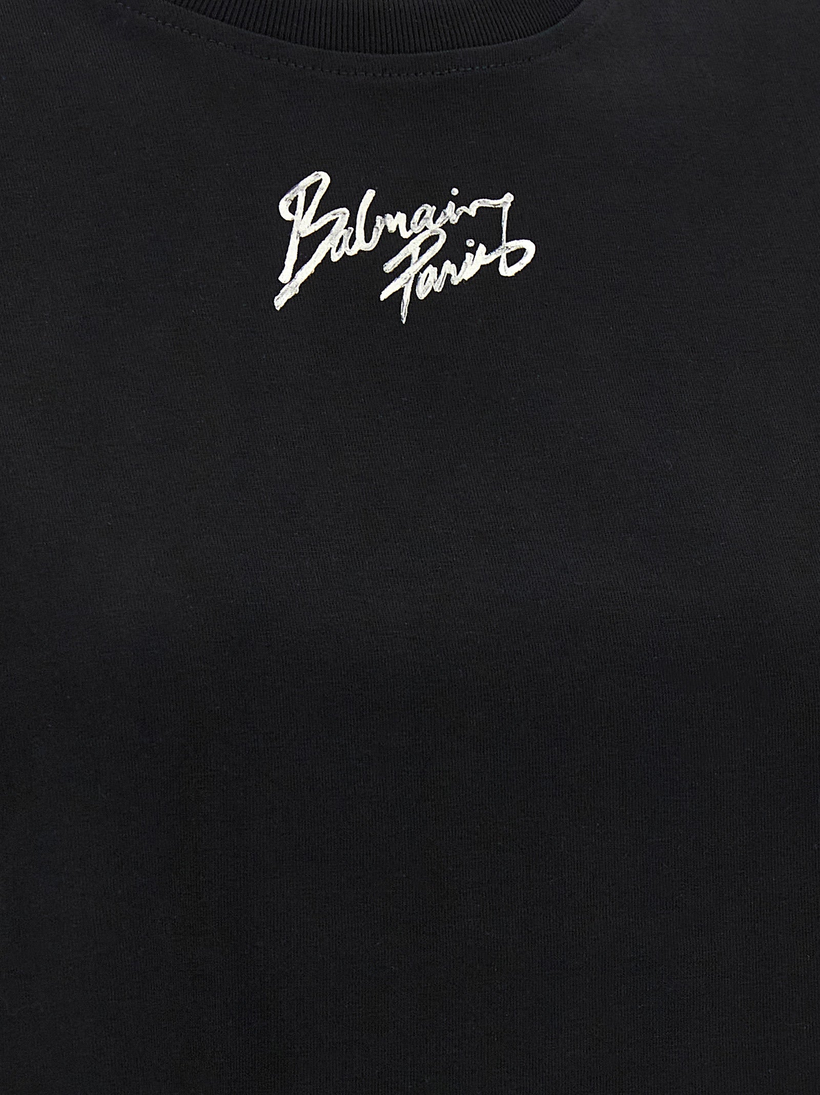 Balmain Black Cotton T-Shirt Balmain