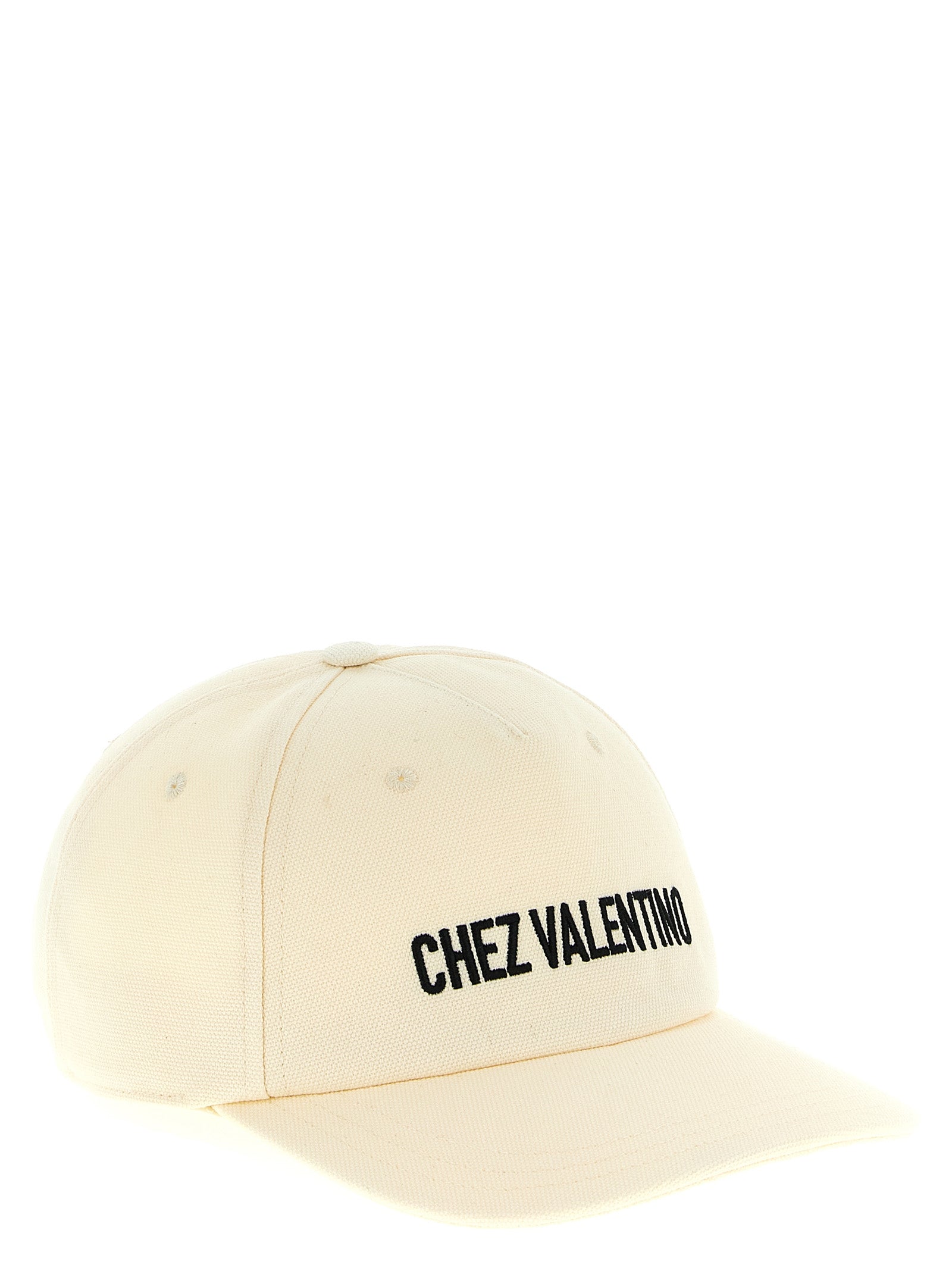 Valentino Garavani Beige Cotton Cap (Baseball Hat) Valentino Garavani