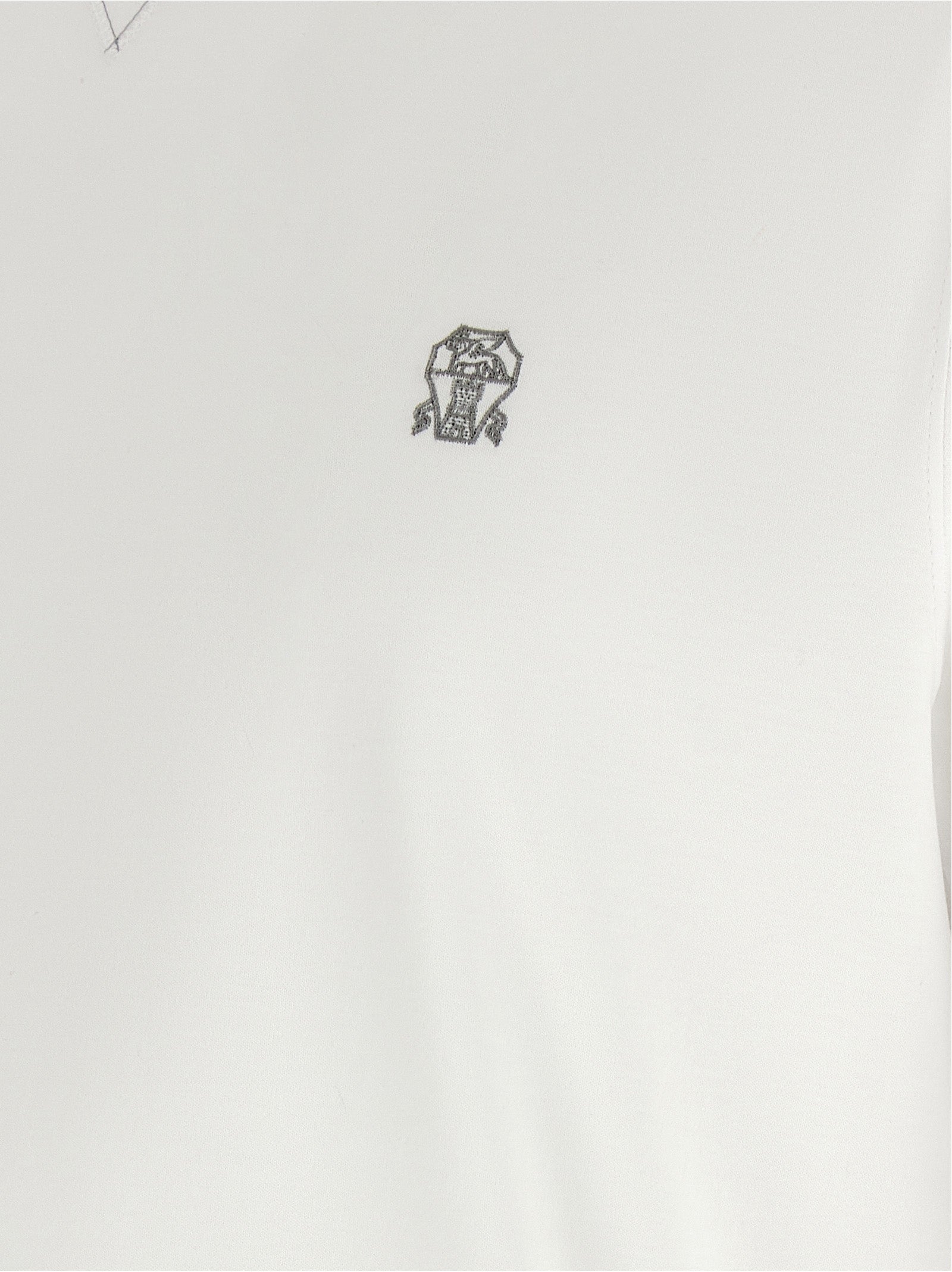 Brunello Cucinelli White Cotton T-Shirt Brunello Cucinelli