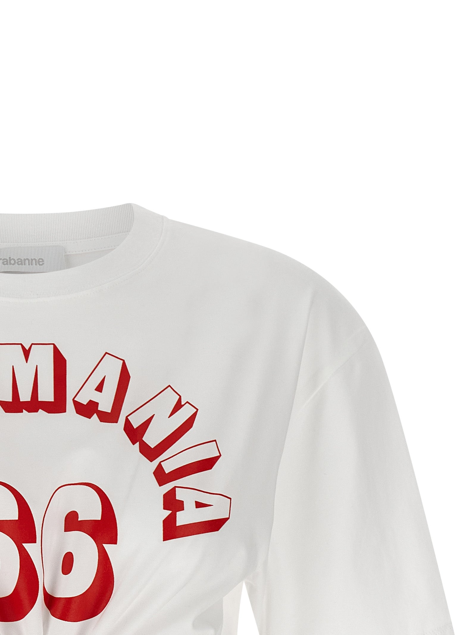 Paco Rabanne White Cotton T-Shirt Paco Rabanne