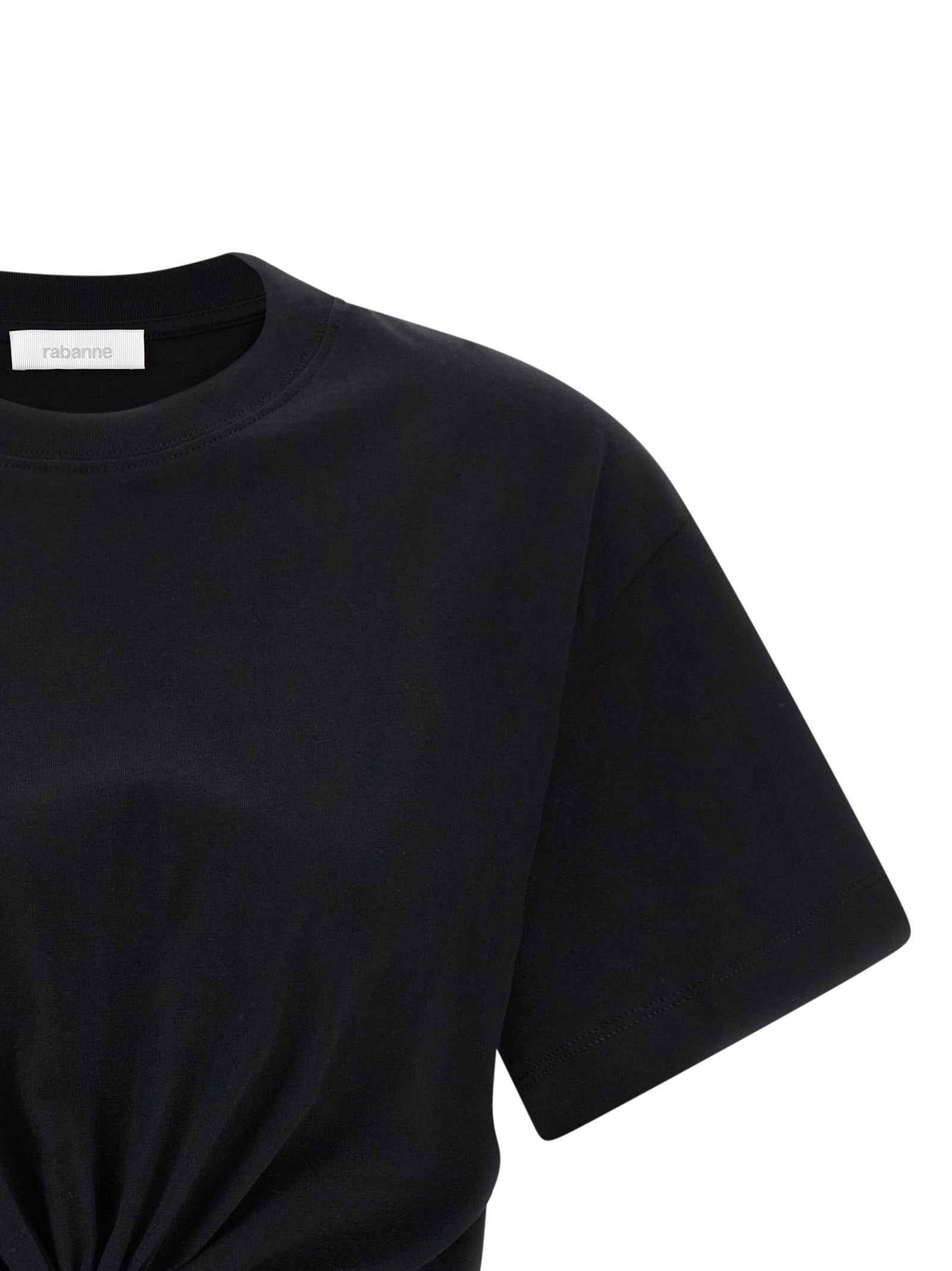 Paco Rabanne Black Cotton T-Shirt Paco Rabanne