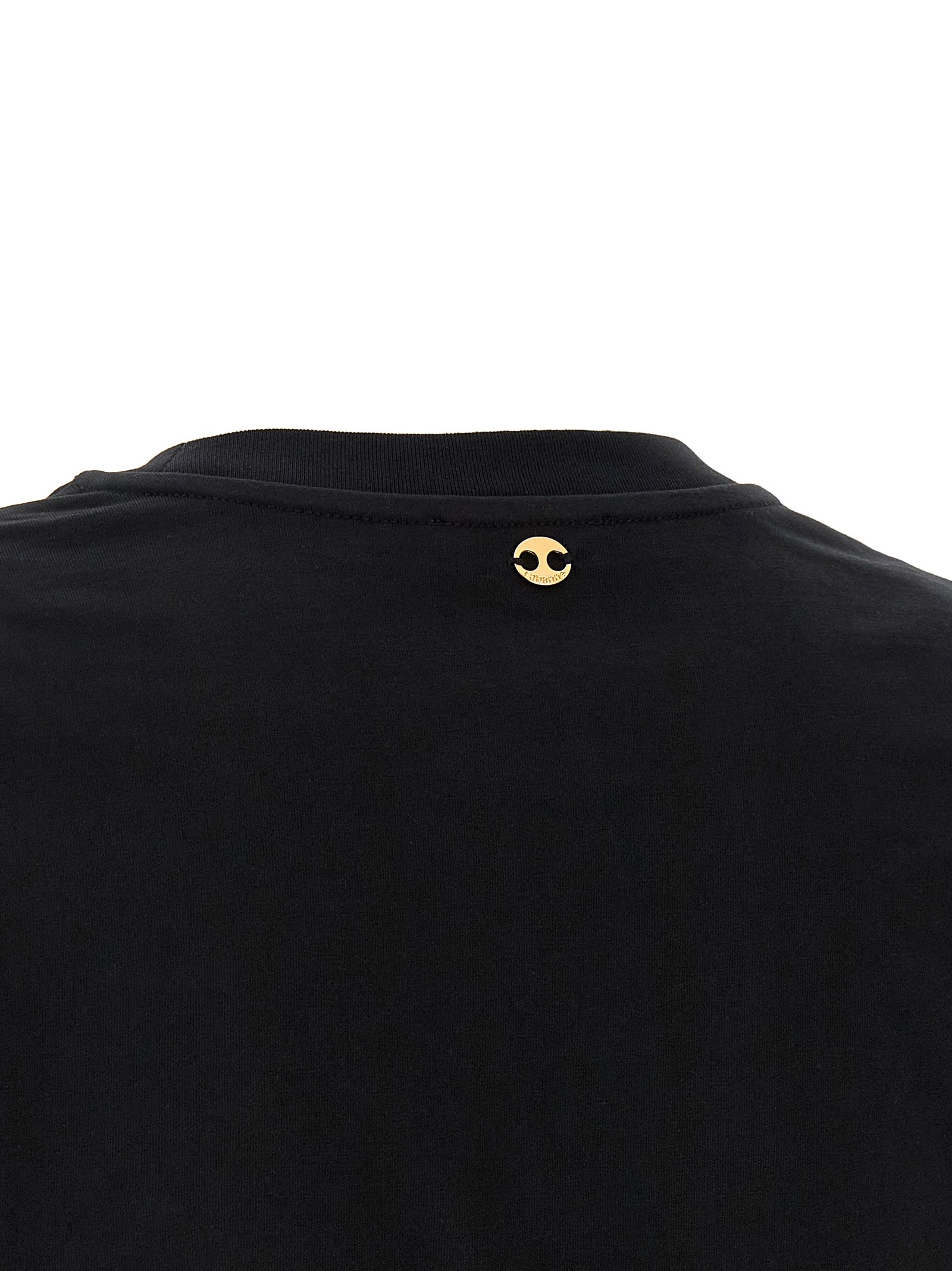 Paco Rabanne Black Cotton T-Shirt Paco Rabanne