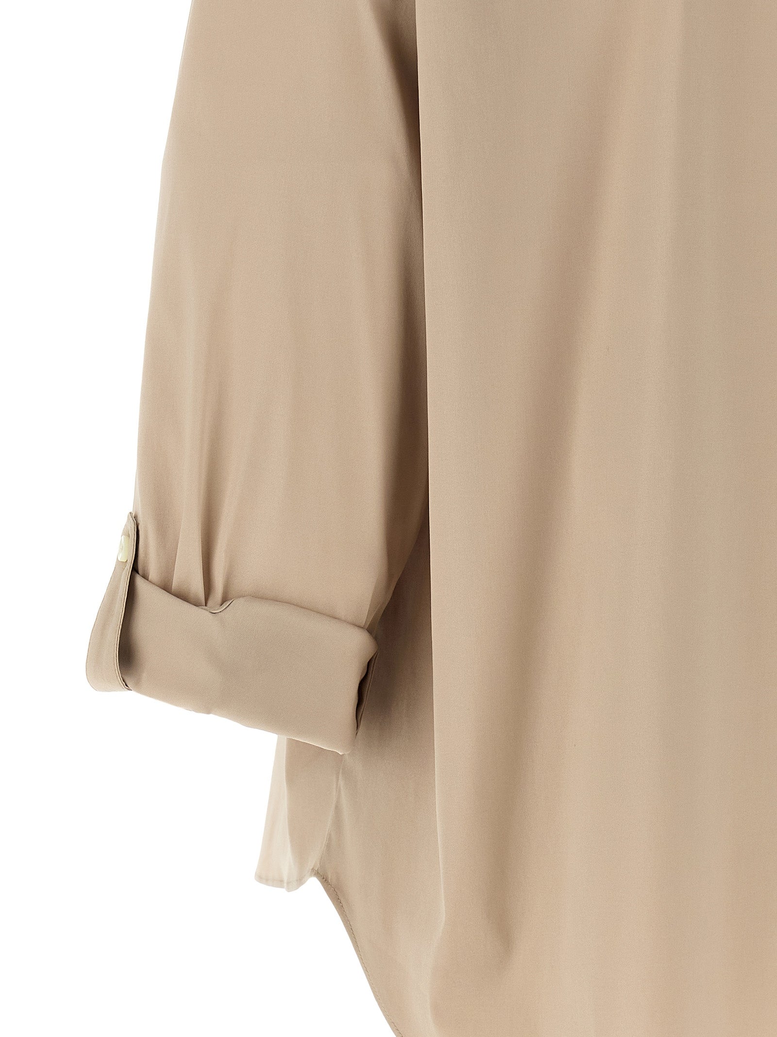 Brunello Cucinelli Beige Cotton Blouse Brunello Cucinelli