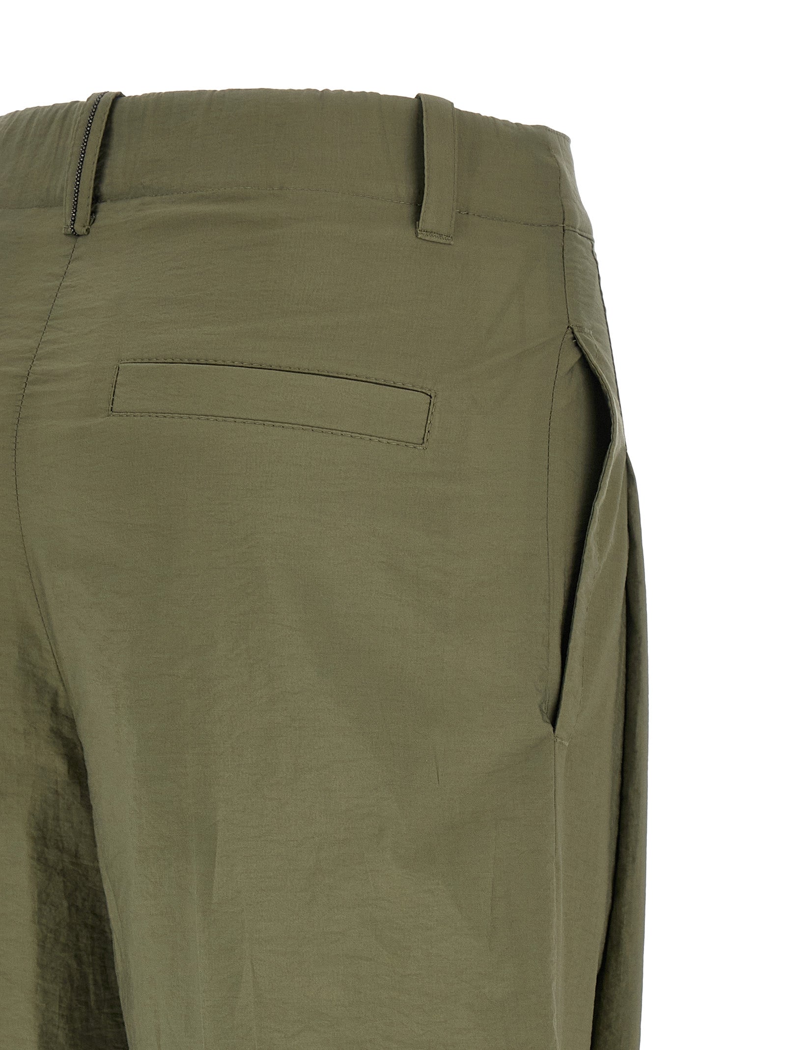 Brunello Cucinelli Bicolor Cotton Casual Pants Brunello Cucinelli