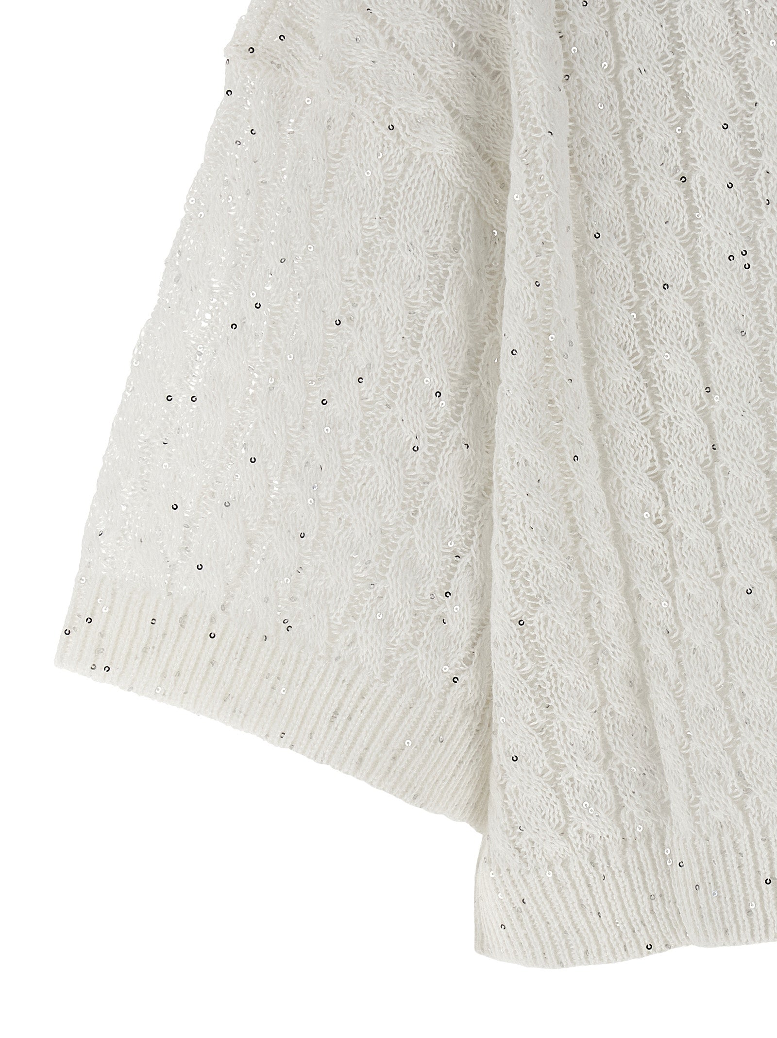 Brunello Cucinelli White Linen Cardigan Brunello Cucinelli