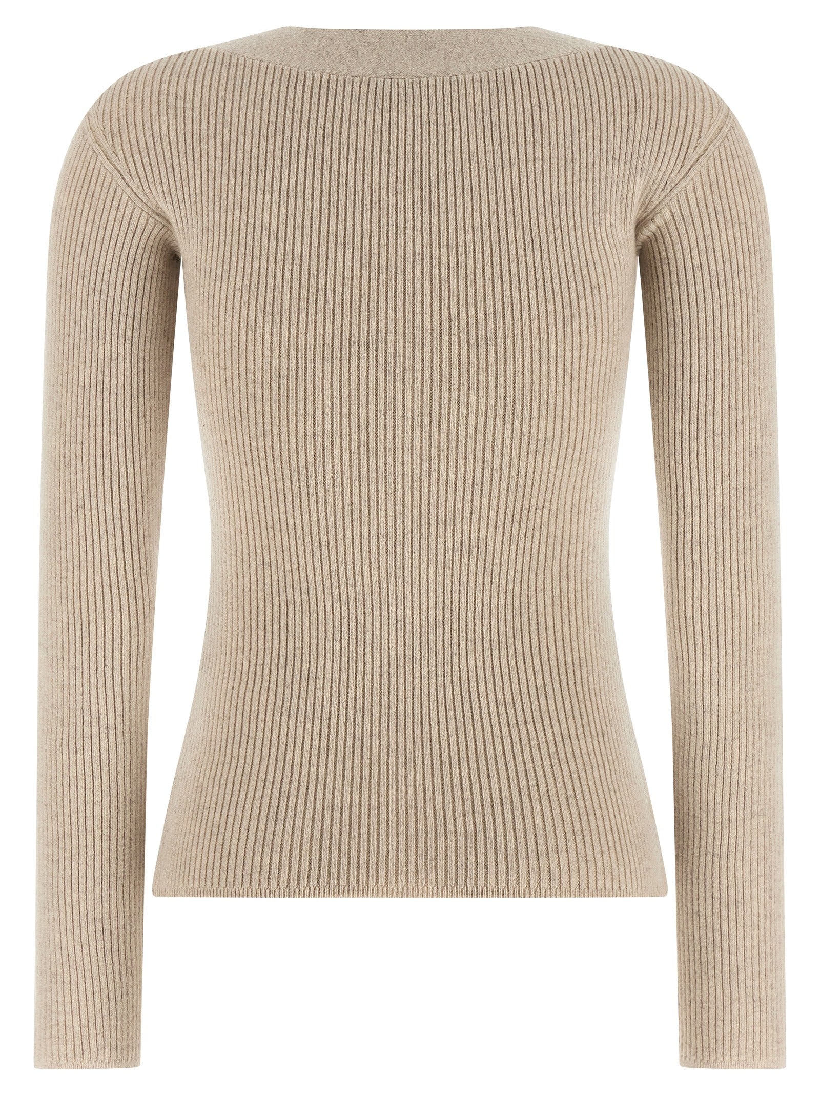 Max Mara Beige Wool Cardigan Max Mara