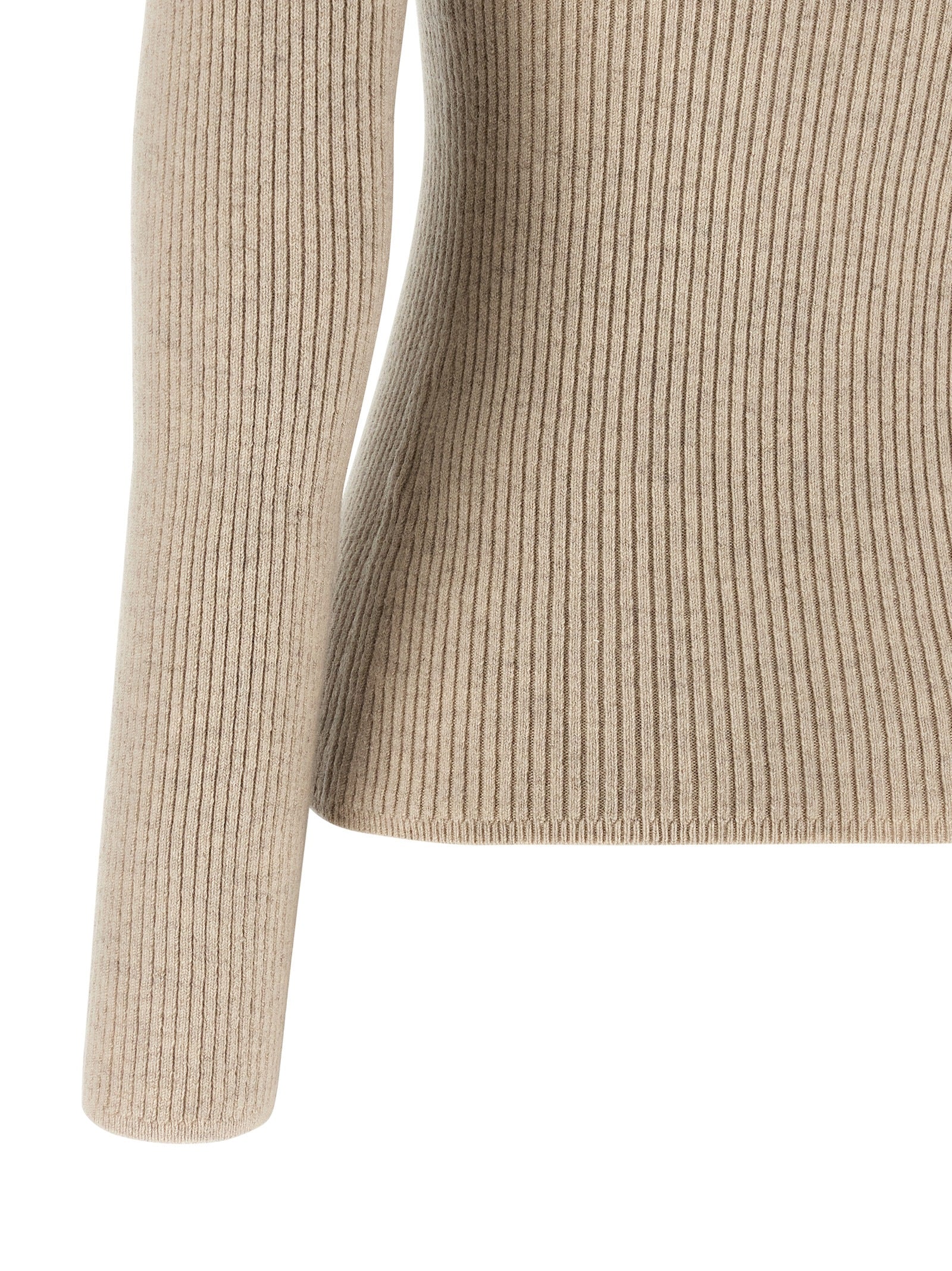 Max Mara Beige Wool Cardigan Max Mara