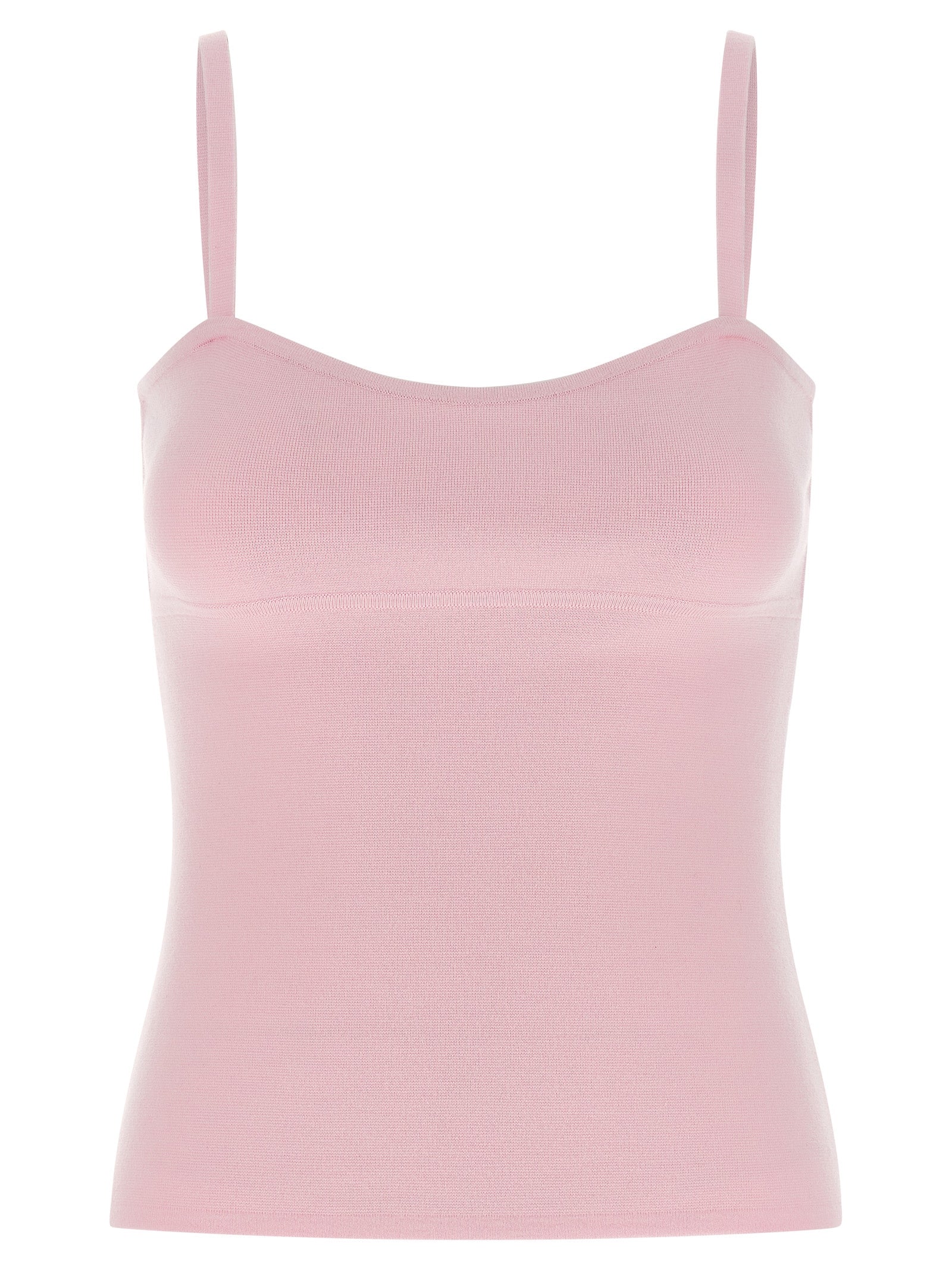 Max Mara Multicolor Virgin Wool Sleeveles T-Shirt Max Mara