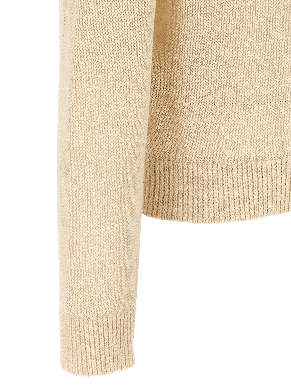 Jil Sander Beige Hemp Cardigan Jil Sander