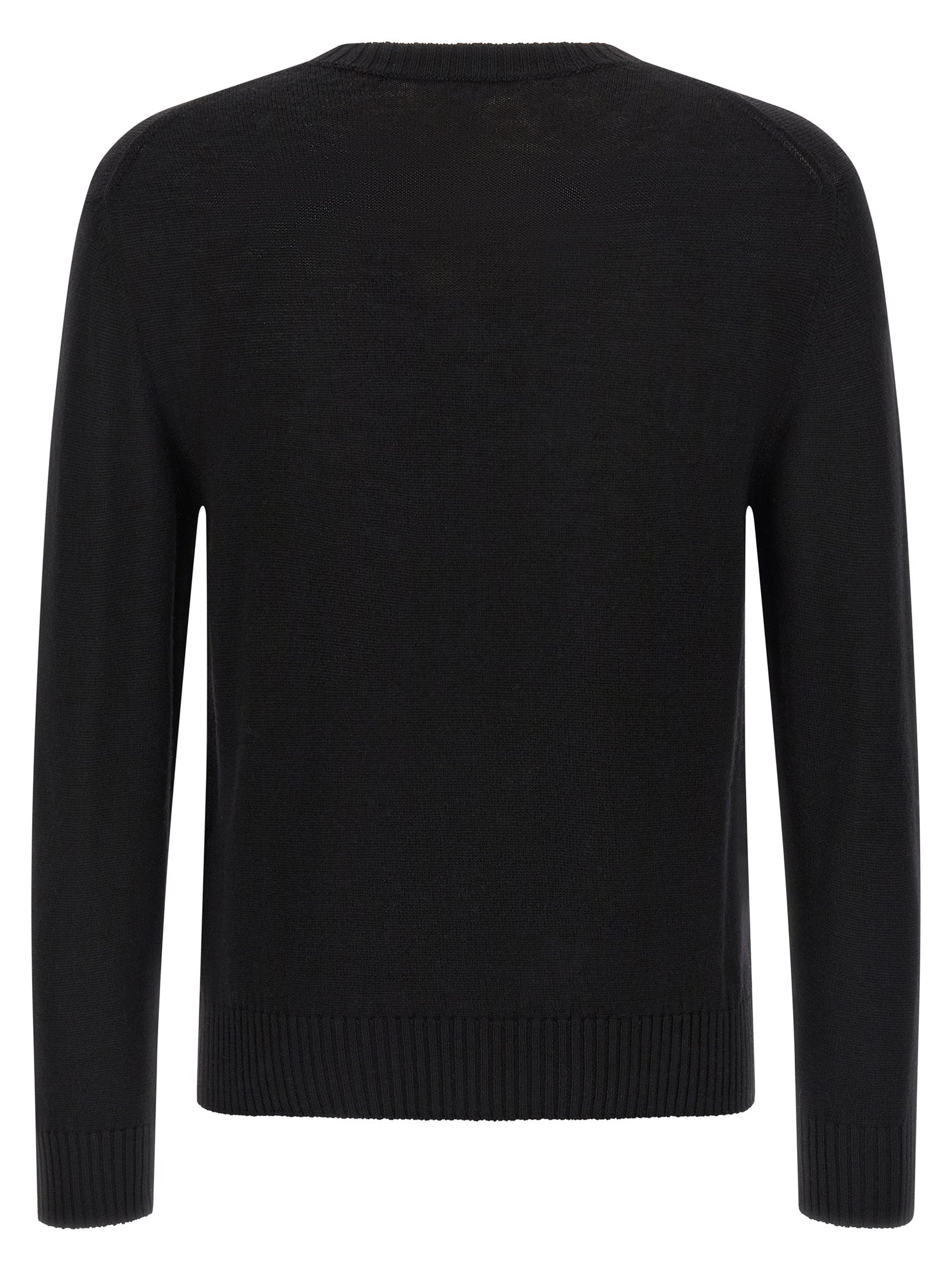 Jil Sander Black Virgin Wool Cardigan Jil Sander