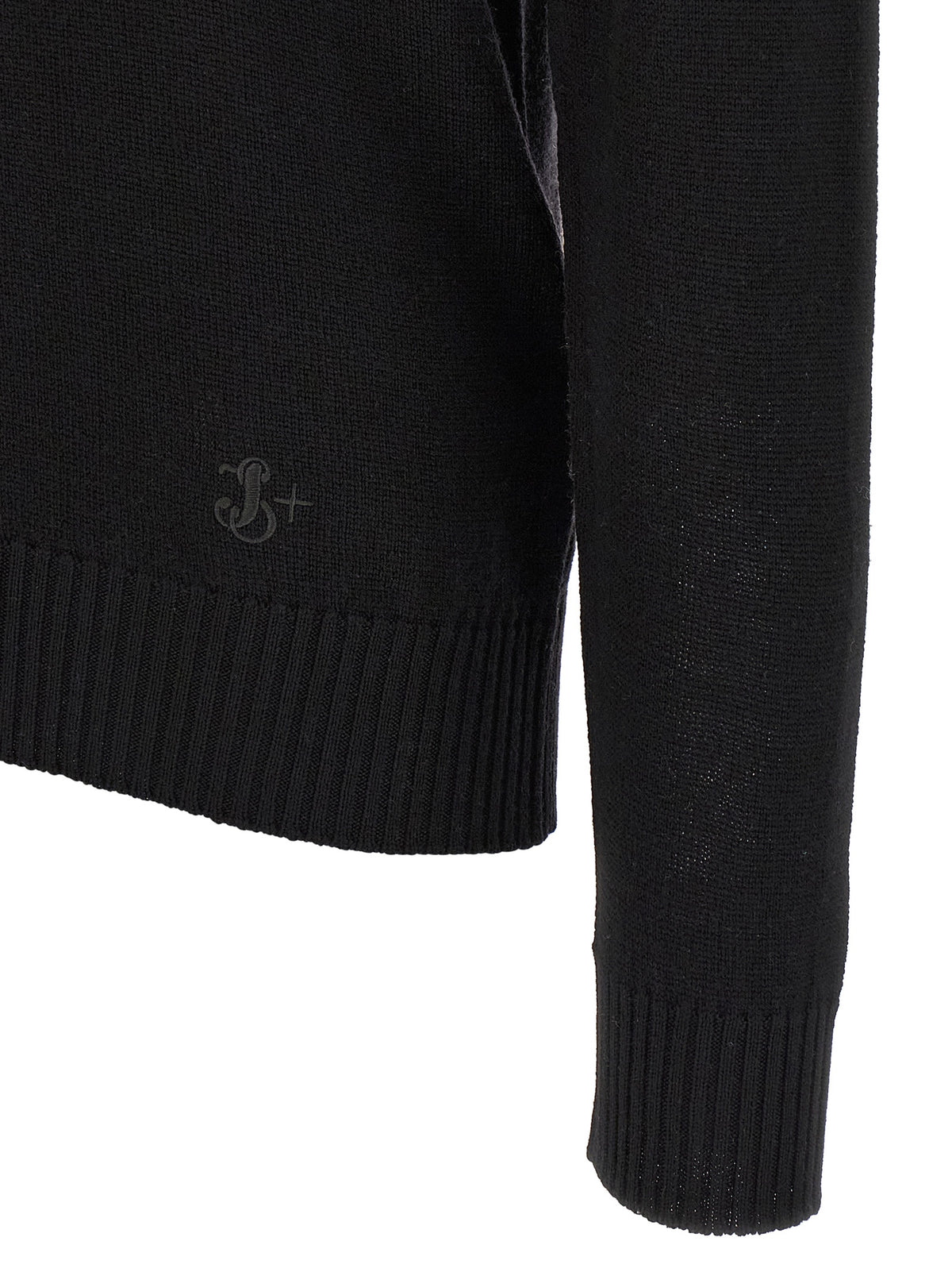 Jil Sander Black Virgin Wool Cardigan Jil Sander