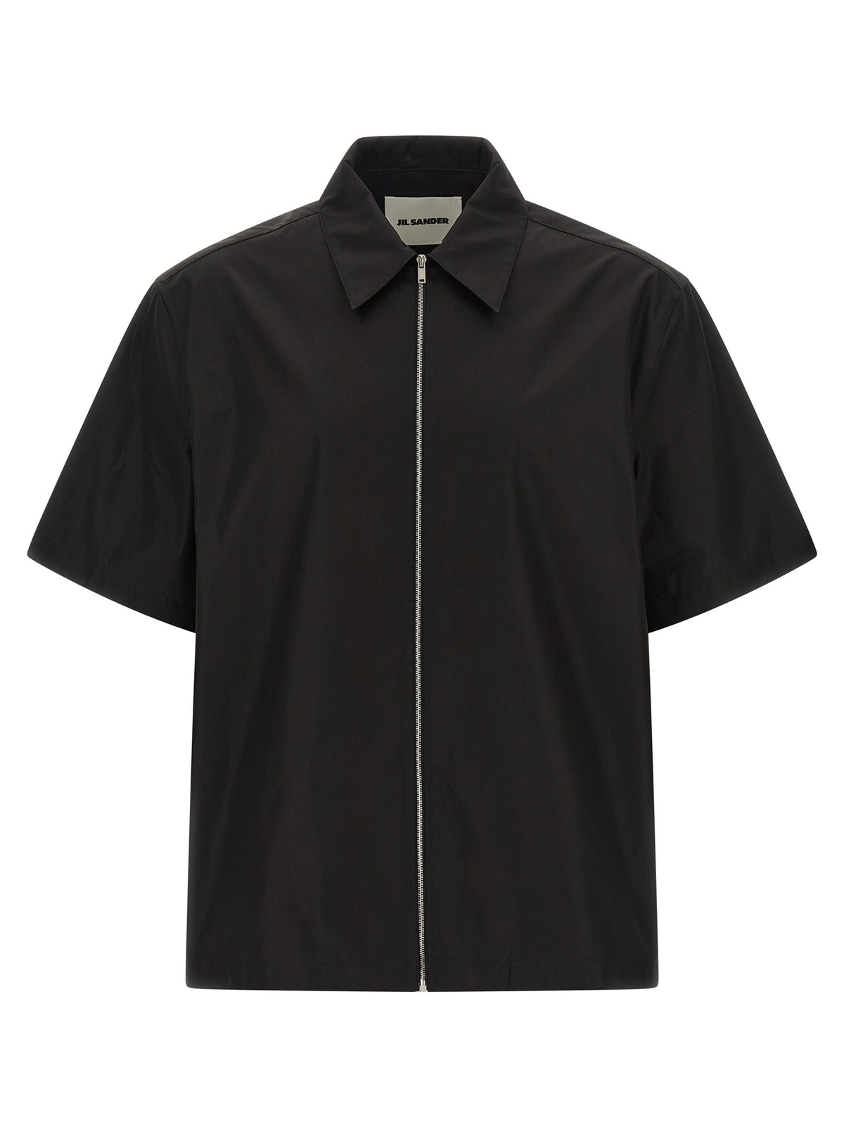Jil Sander Black Cotton Blouse