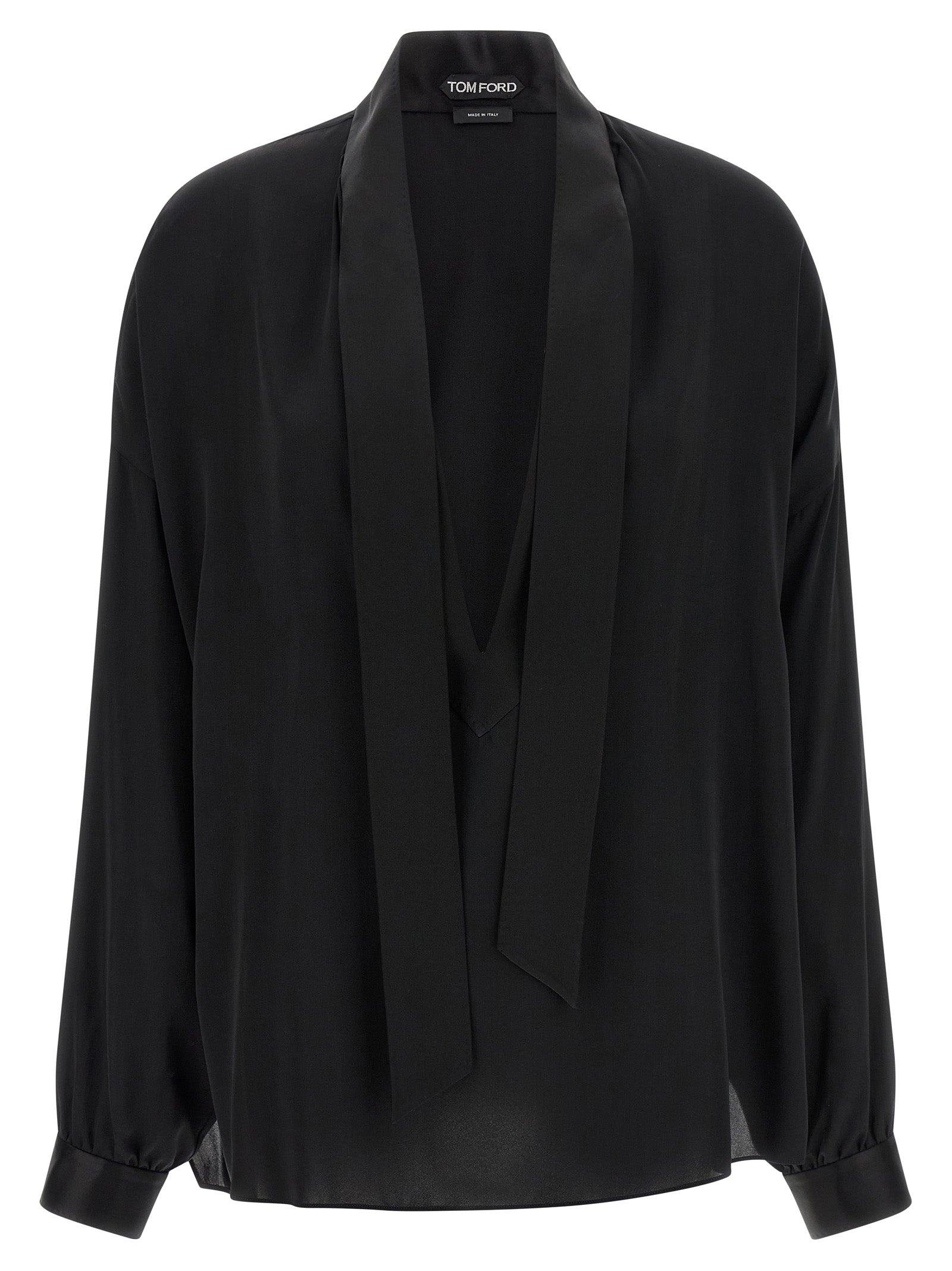 Tom Ford Black Silk Blouse Tom Ford