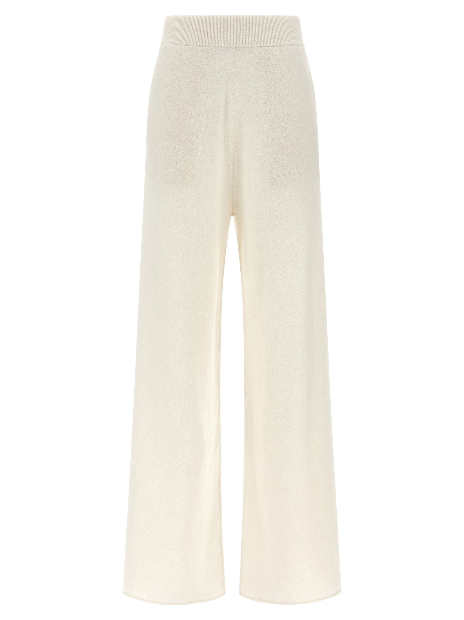 Max Mara White Cashmere Casual Pants Max Mara