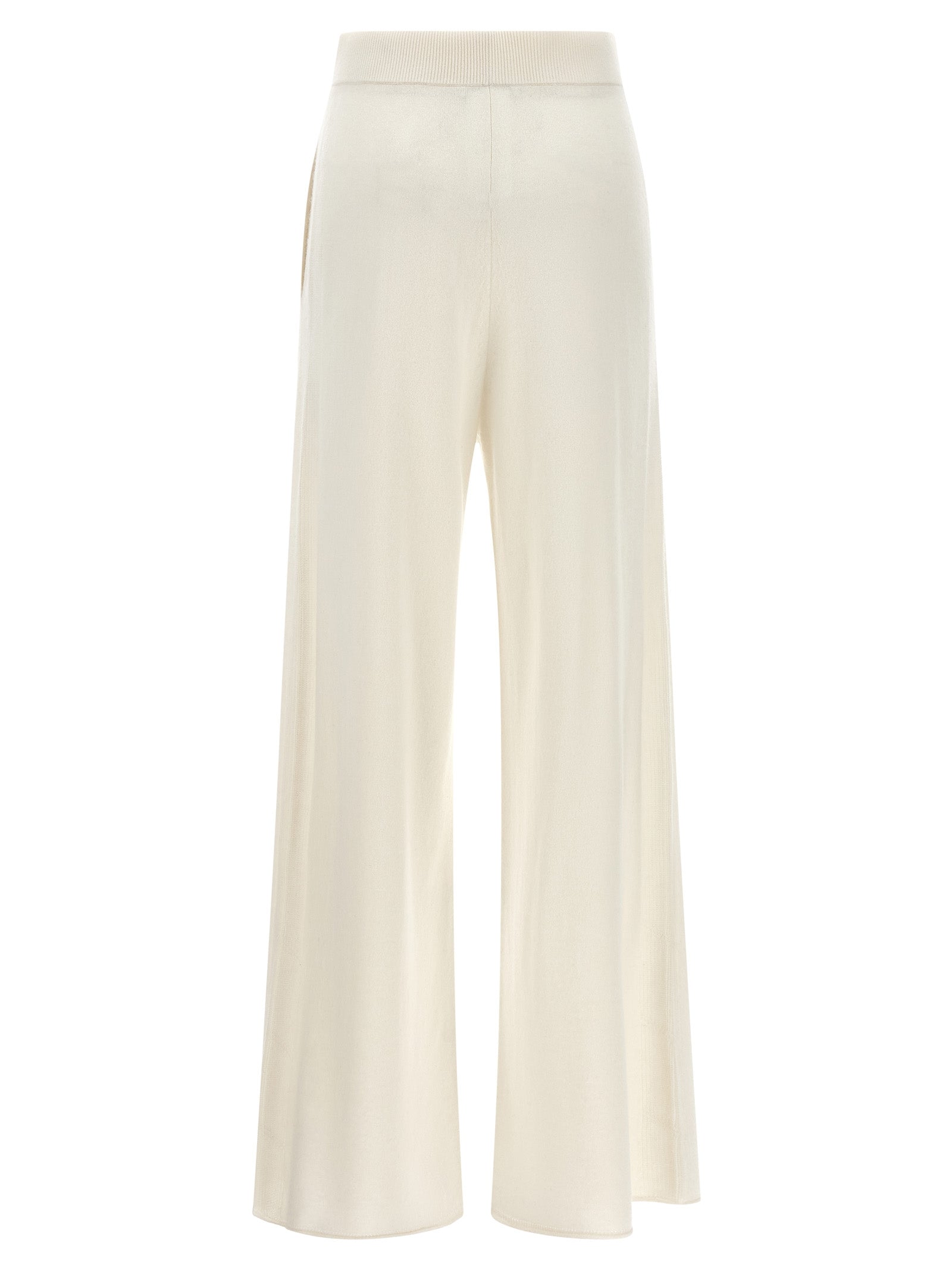 Max Mara White Cashmere Casual Pants Max Mara