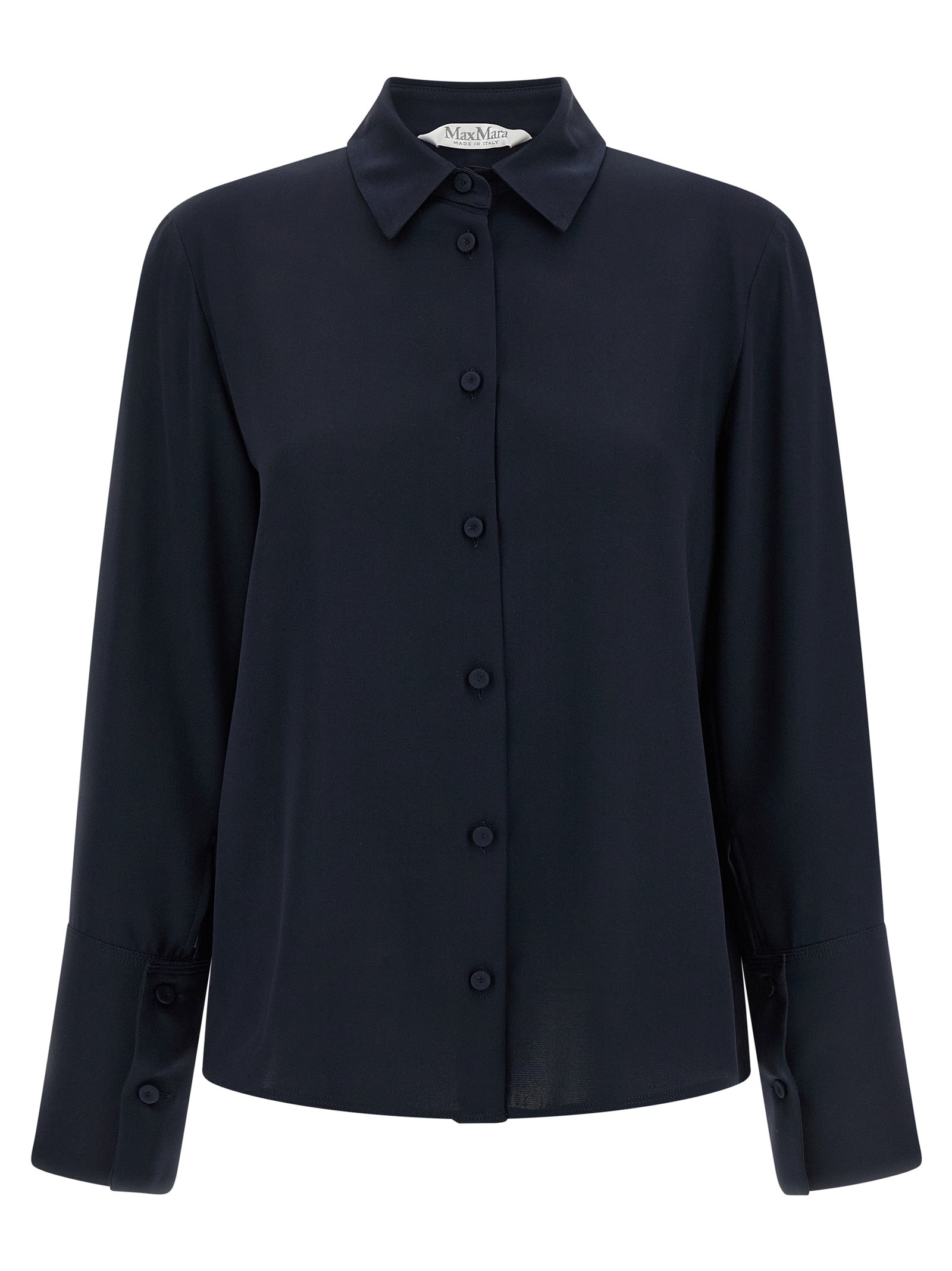 Max Mara Blue Silk Blouse Max Mara
