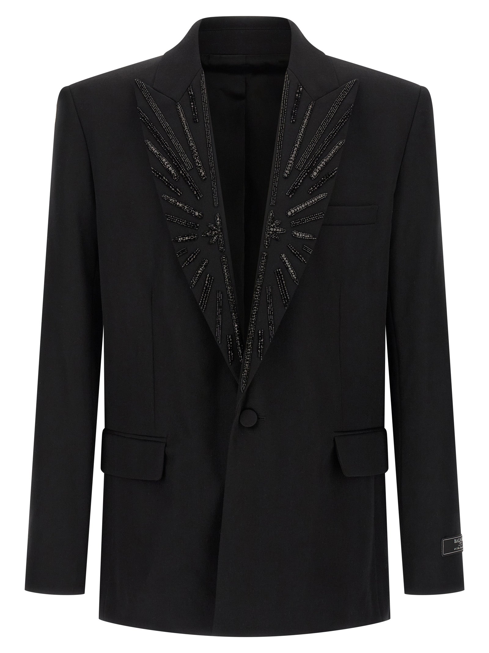 Balmain Black Virgin Wool Blazer Balmain