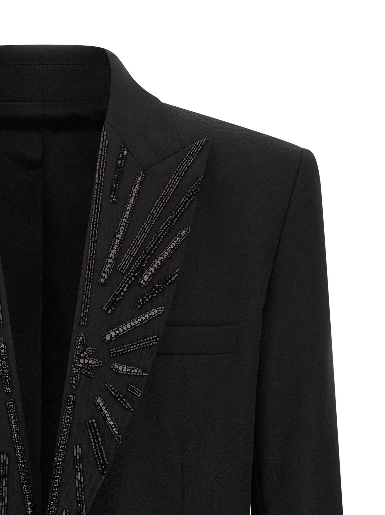 Balmain Black Virgin Wool Blazer Balmain