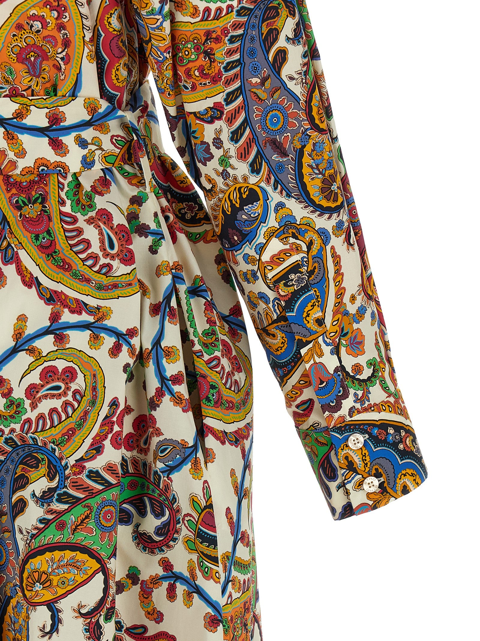 Etro Multicolor Cotton Midi Dress Etro