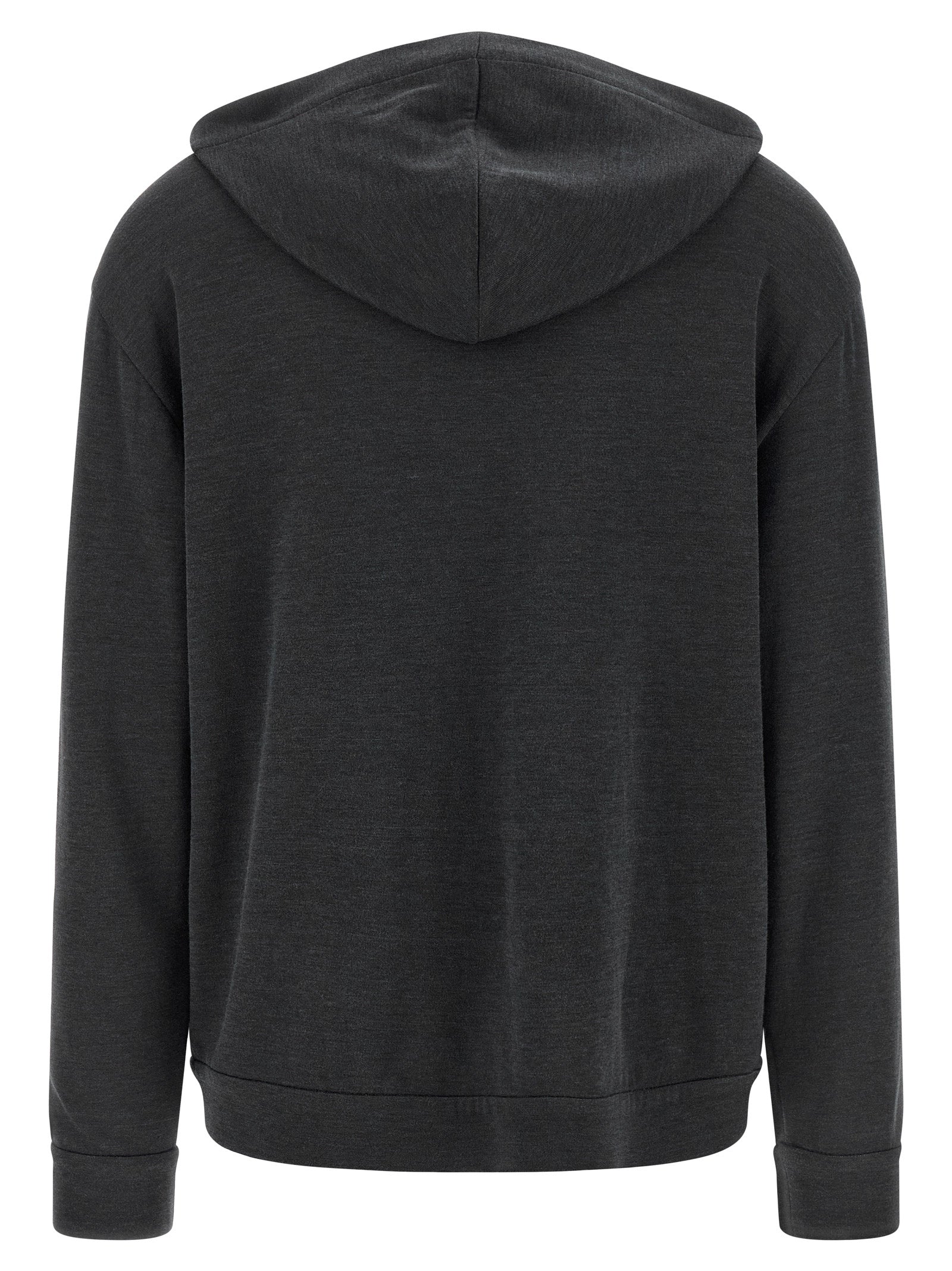 Brunello Cucinelli Gray Cotton Hoodie Brunello Cucinelli