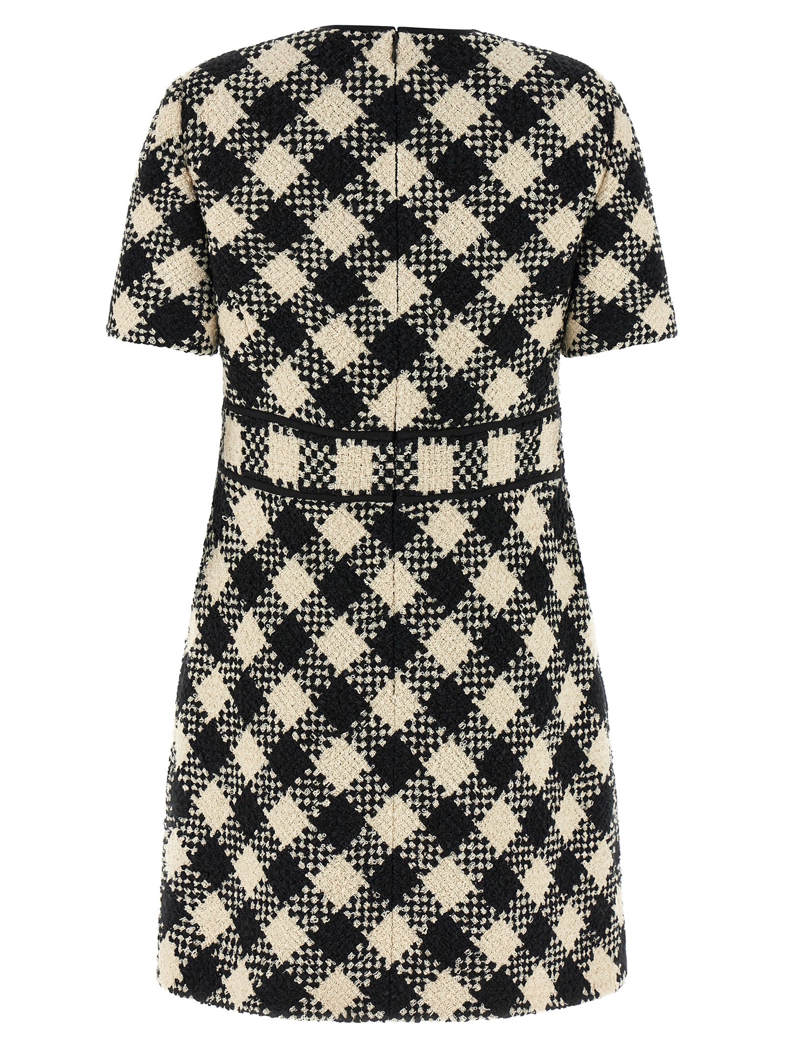 Valentino Garavani Bicolor Cotton Short Dress Valentino Garavani