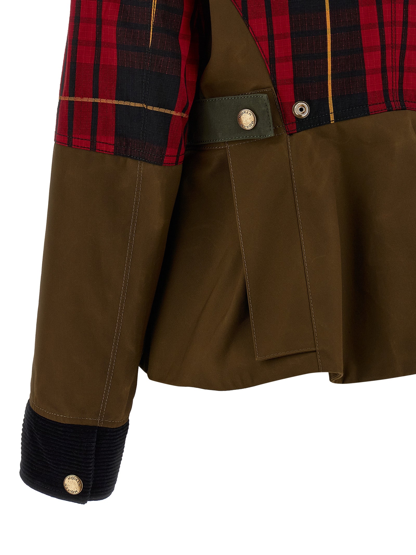 Alexander McQueen Multicolor Cotton Full-Length Jacket Alexander McQueen
