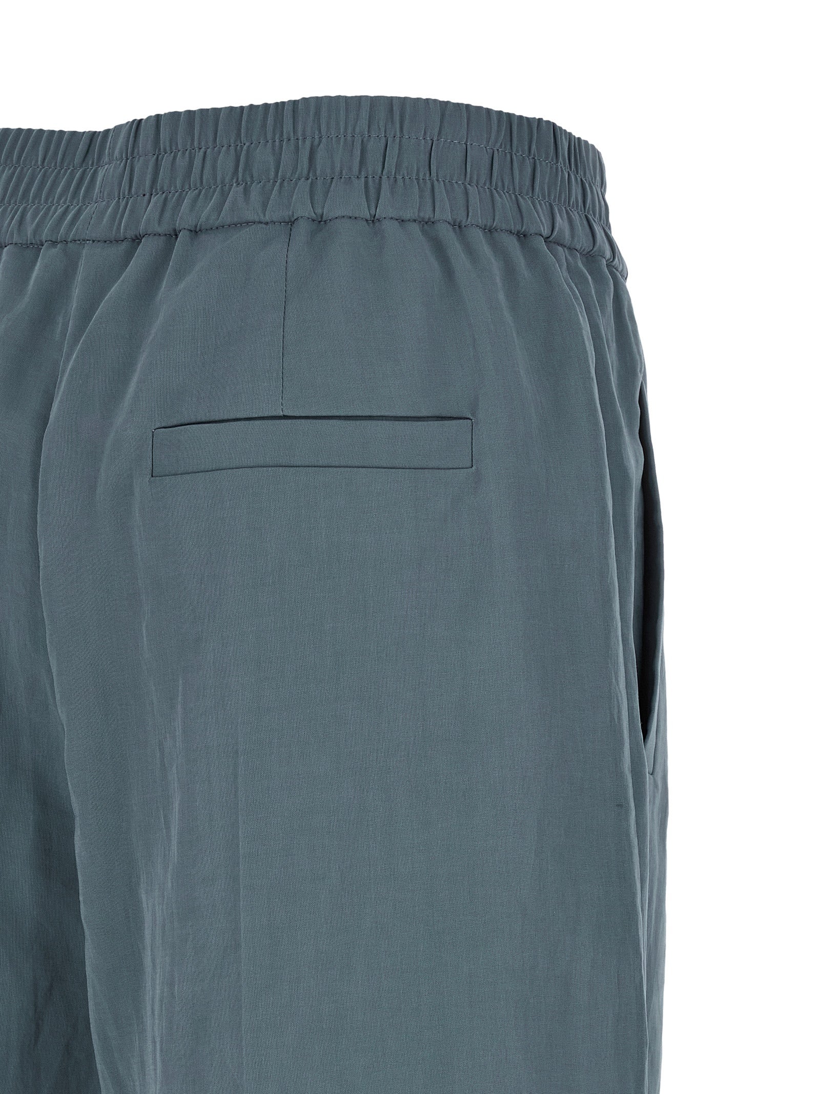 Brunello Cucinelli Blue Cotton Casual Pants Brunello Cucinelli
