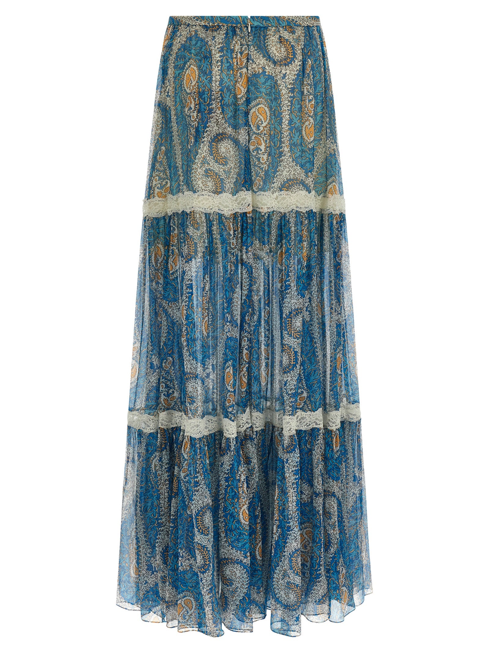 Etro Blue Silk Mini Skirt Etro