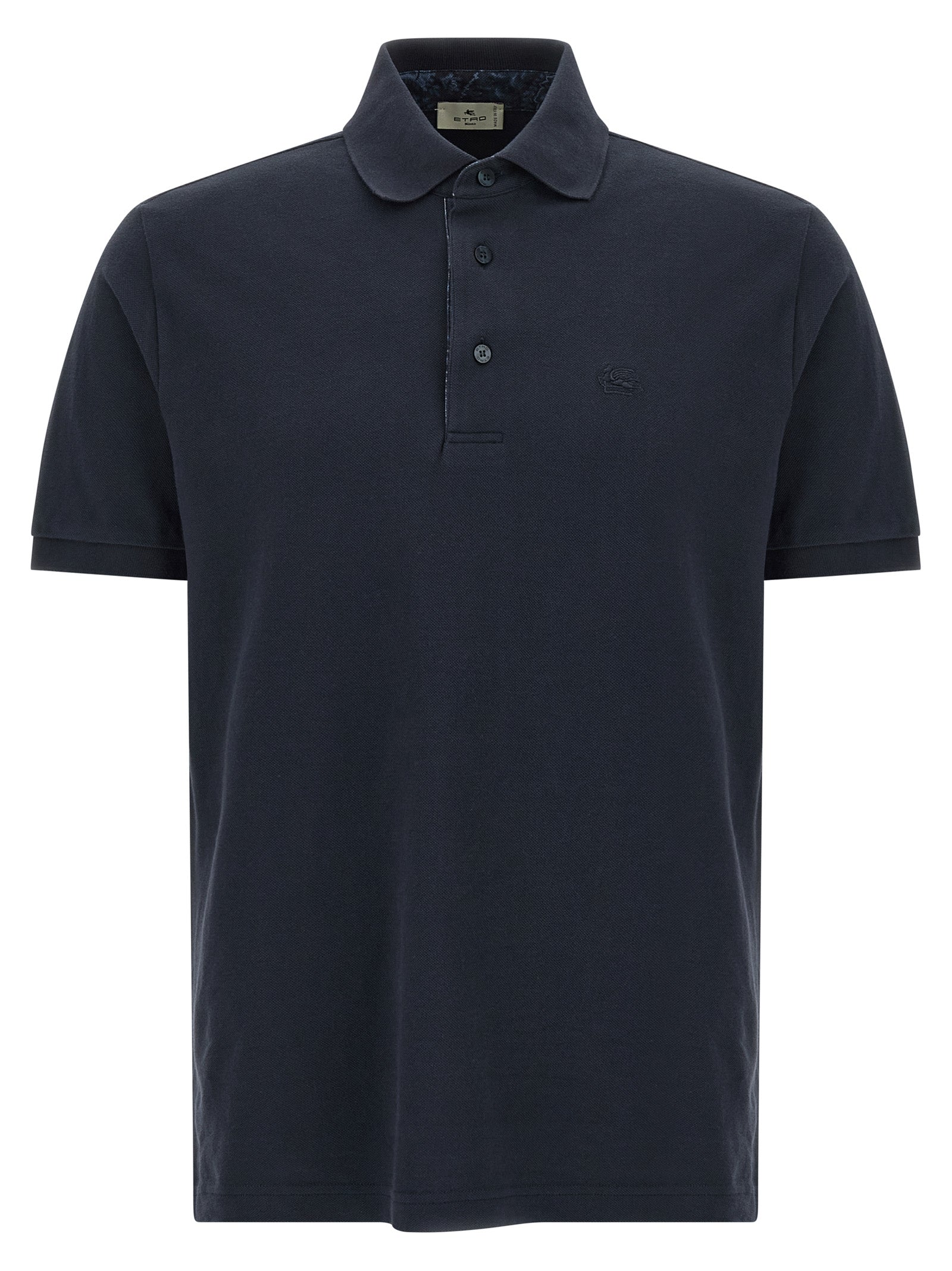 Etro Blue Cotton Polo Shirt Etro
