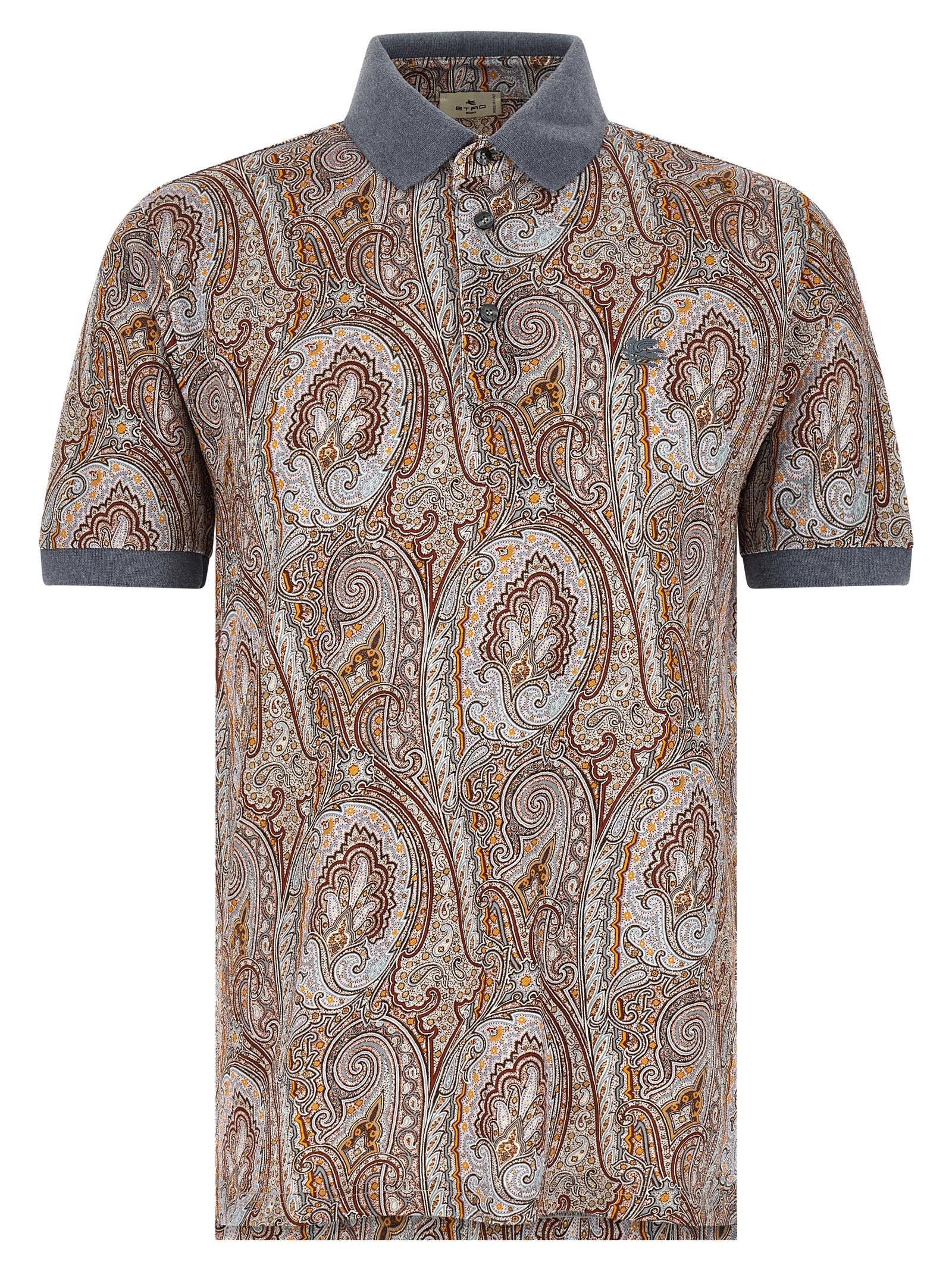 Etro Multicolor Cotton Polo Shirt Etro