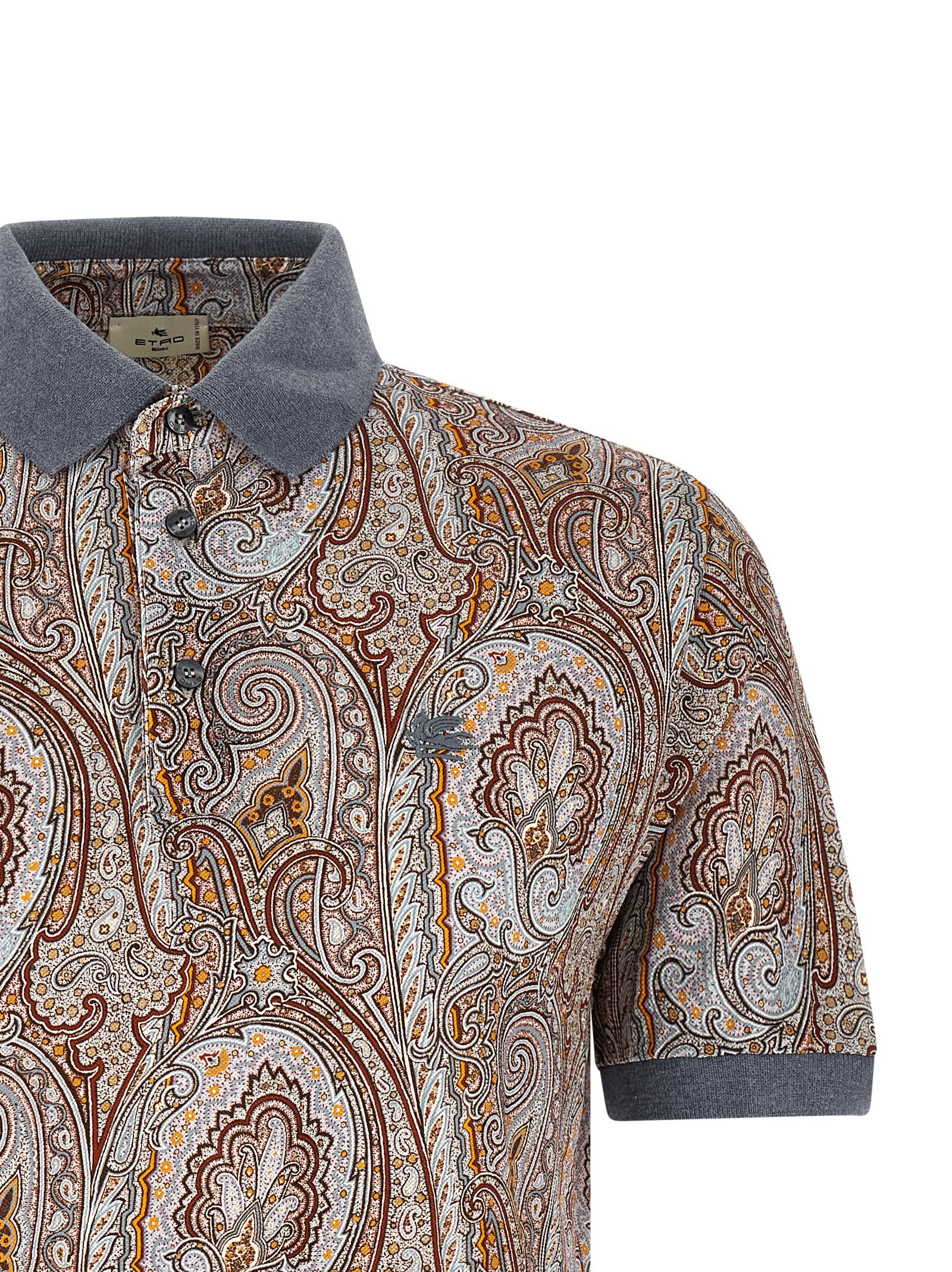 Etro Multicolor Cotton Polo Shirt Etro