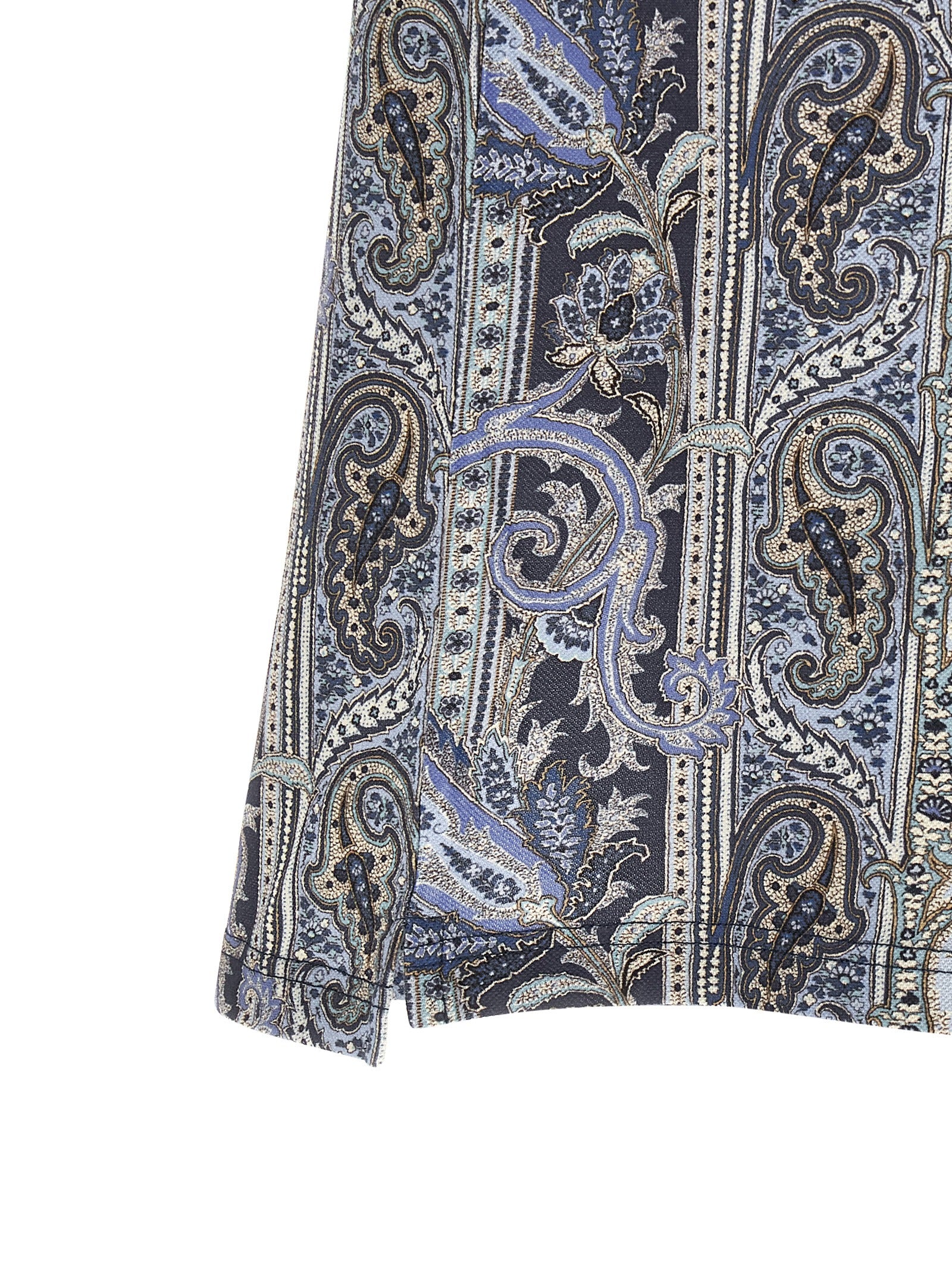 Etro Blue Cotton Polo Shirt Etro