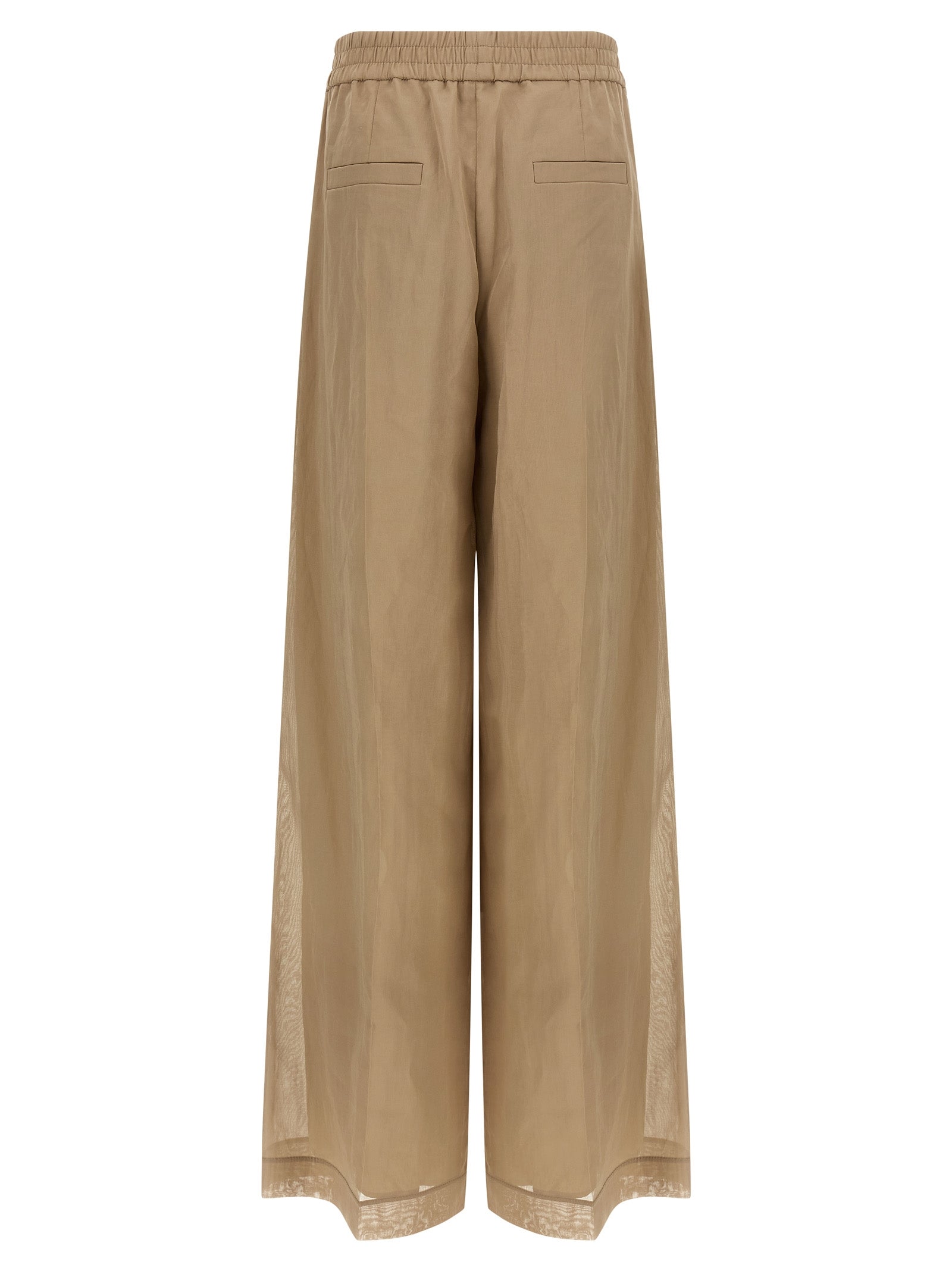 Brunello Cucinelli Beige Cotton Casual Pants Brunello Cucinelli