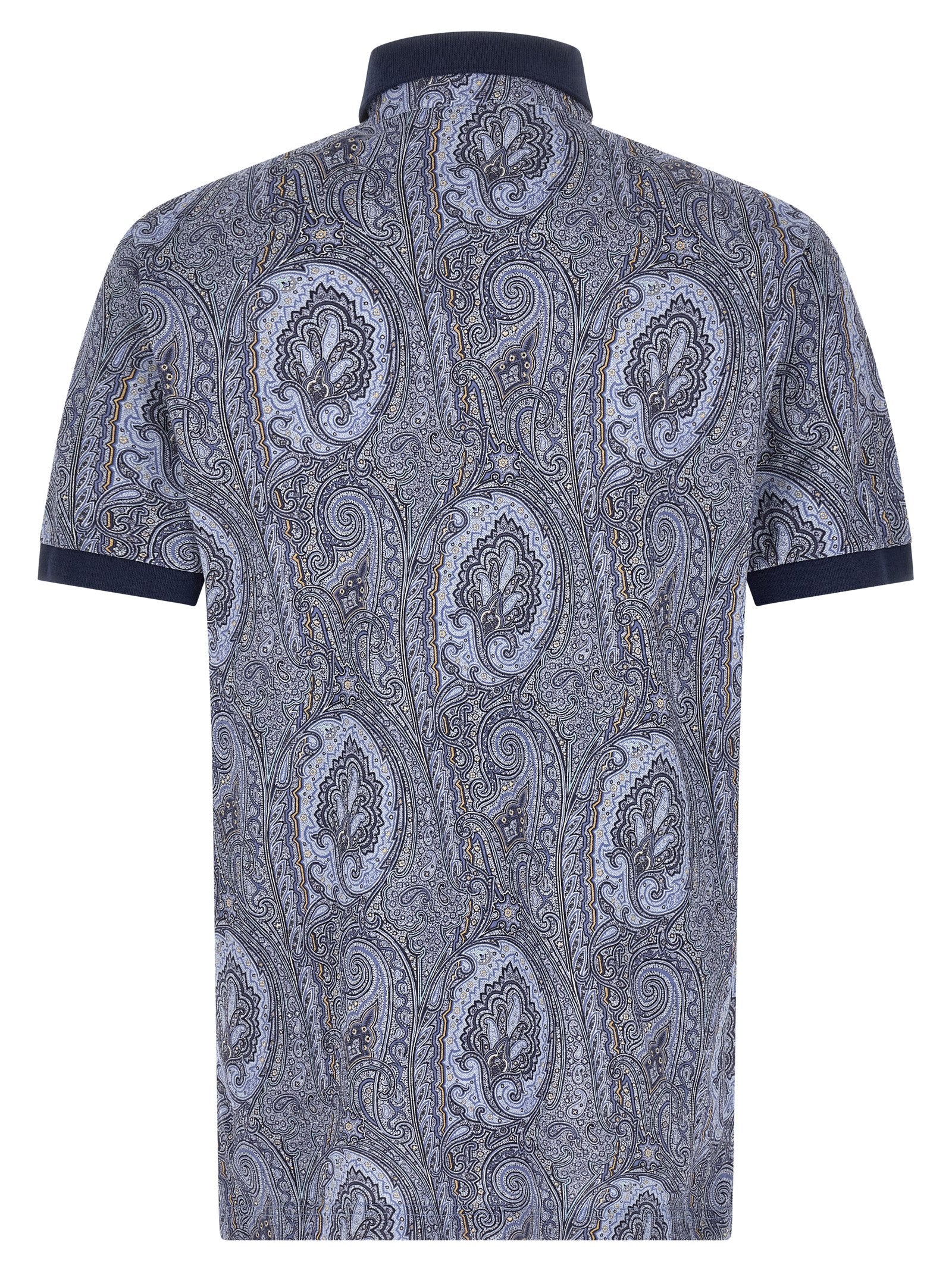 Etro Blue Cotton Polo Shirt Etro