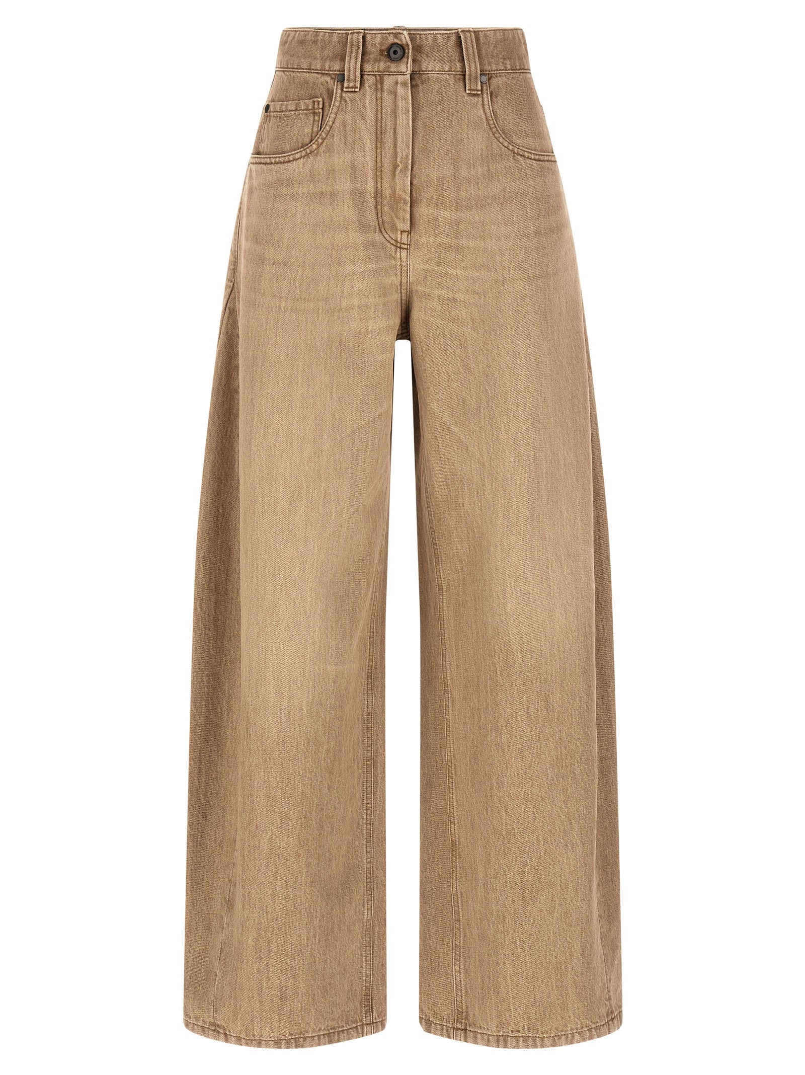 Brunello Cucinelli Beige Cotton Jeans Denim Brunello Cucinelli