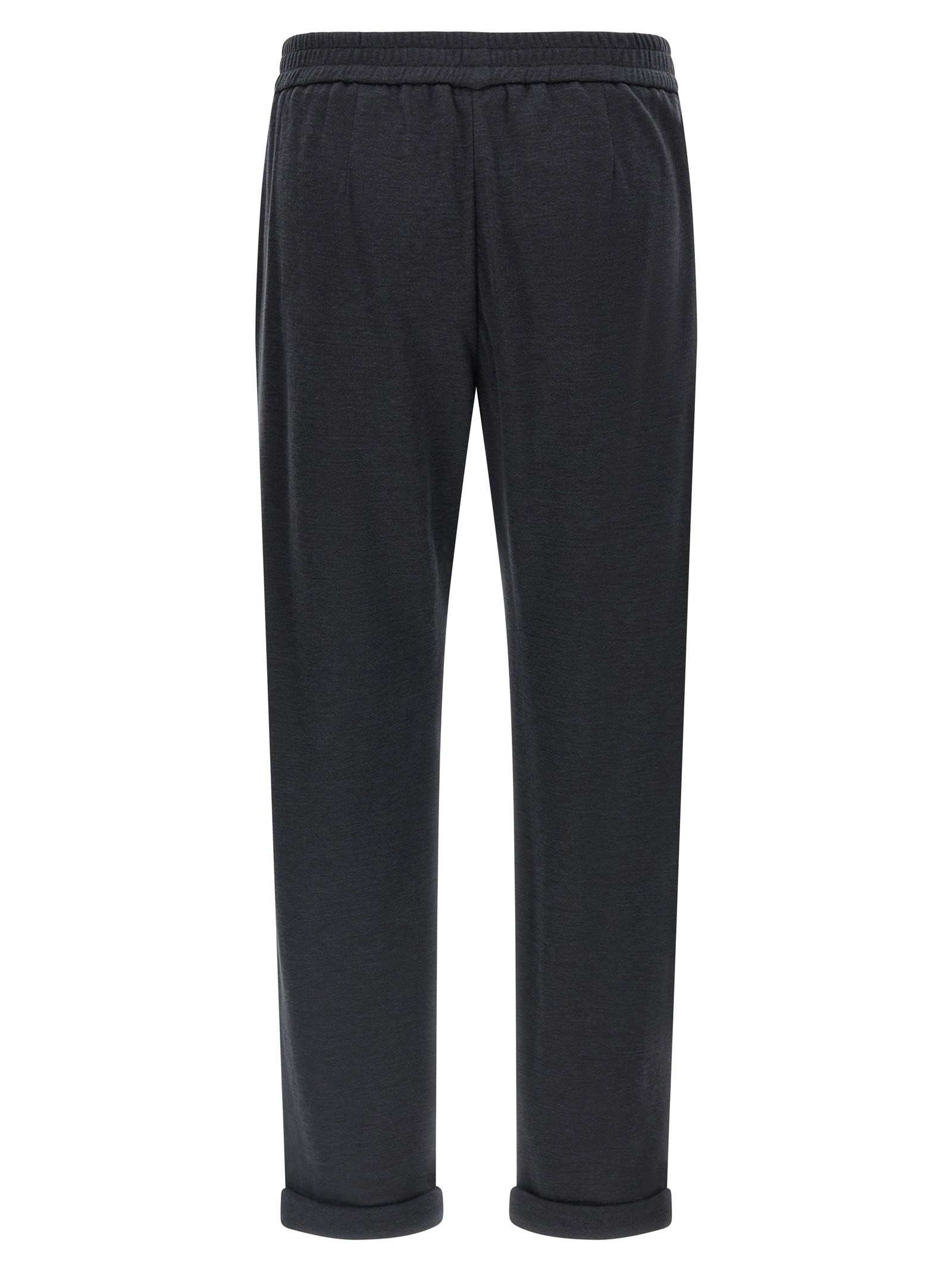 Brunello Cucinelli Gray Cotton Joggers (Workout Pants) Brunello Cucinelli