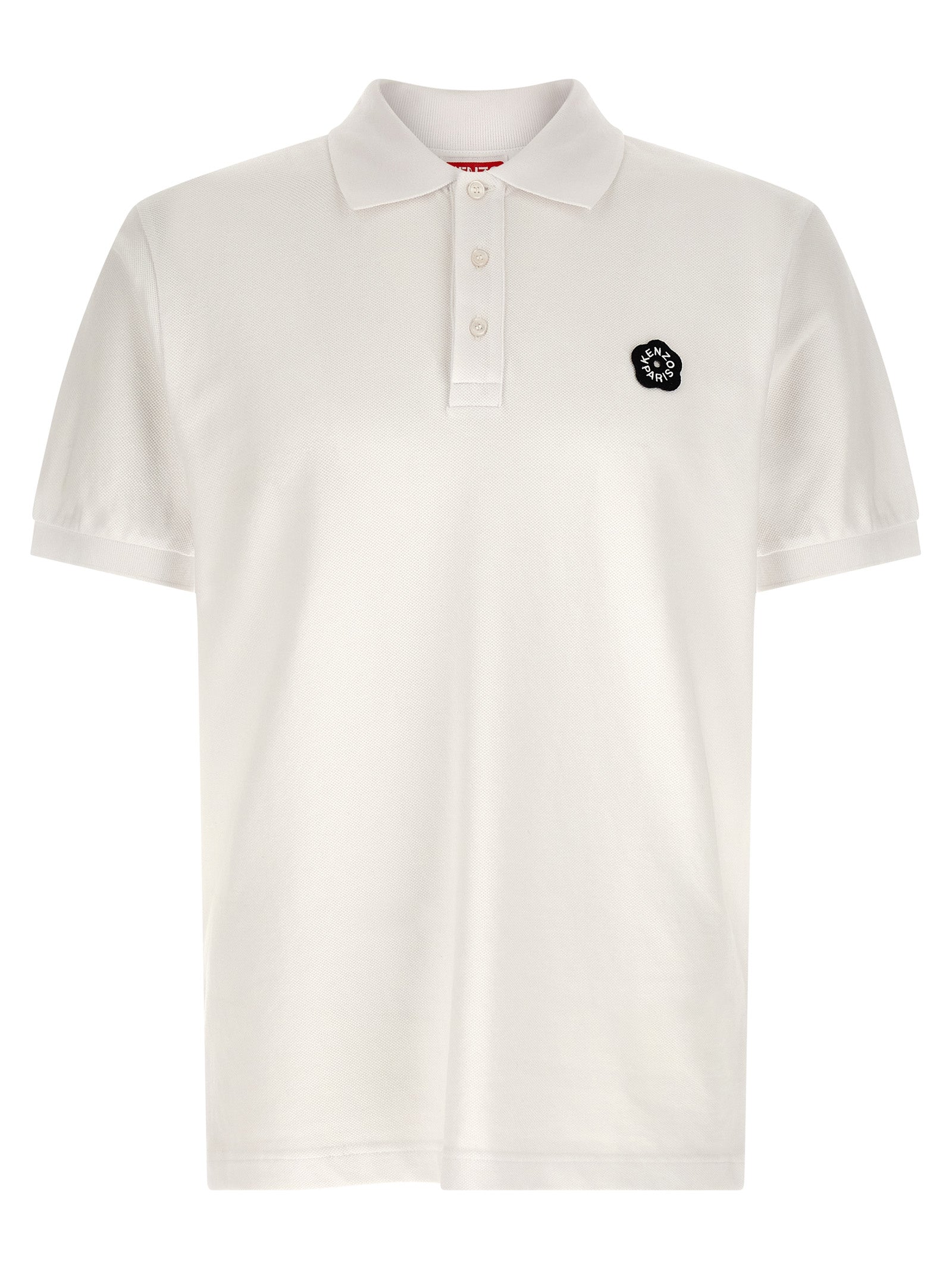 Kenzo White Cotton Polo Shirt Kenzo