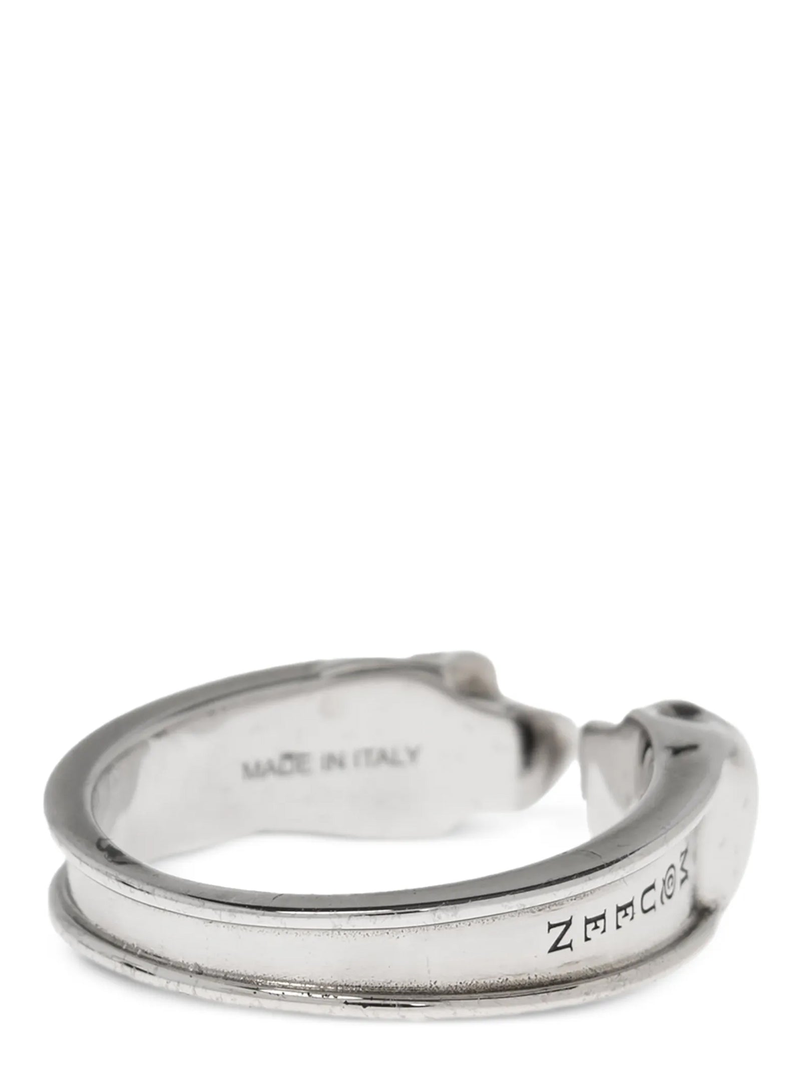 Alexander McQueen Silver Stainless Steel Ring Alexander McQueen