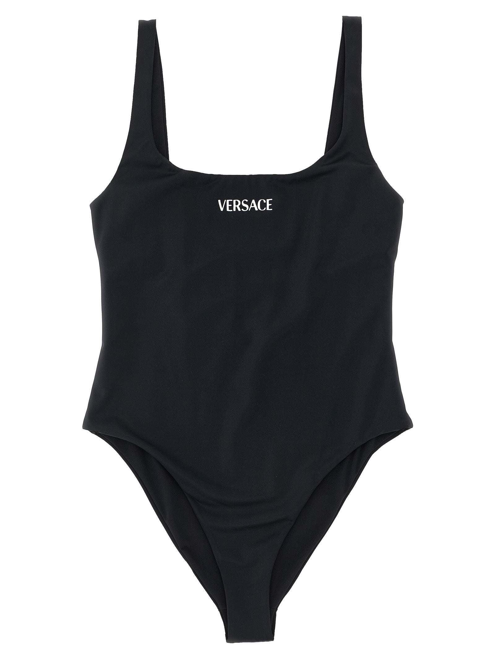 Versace Black Nylon One-Piece Swimsuit Versace