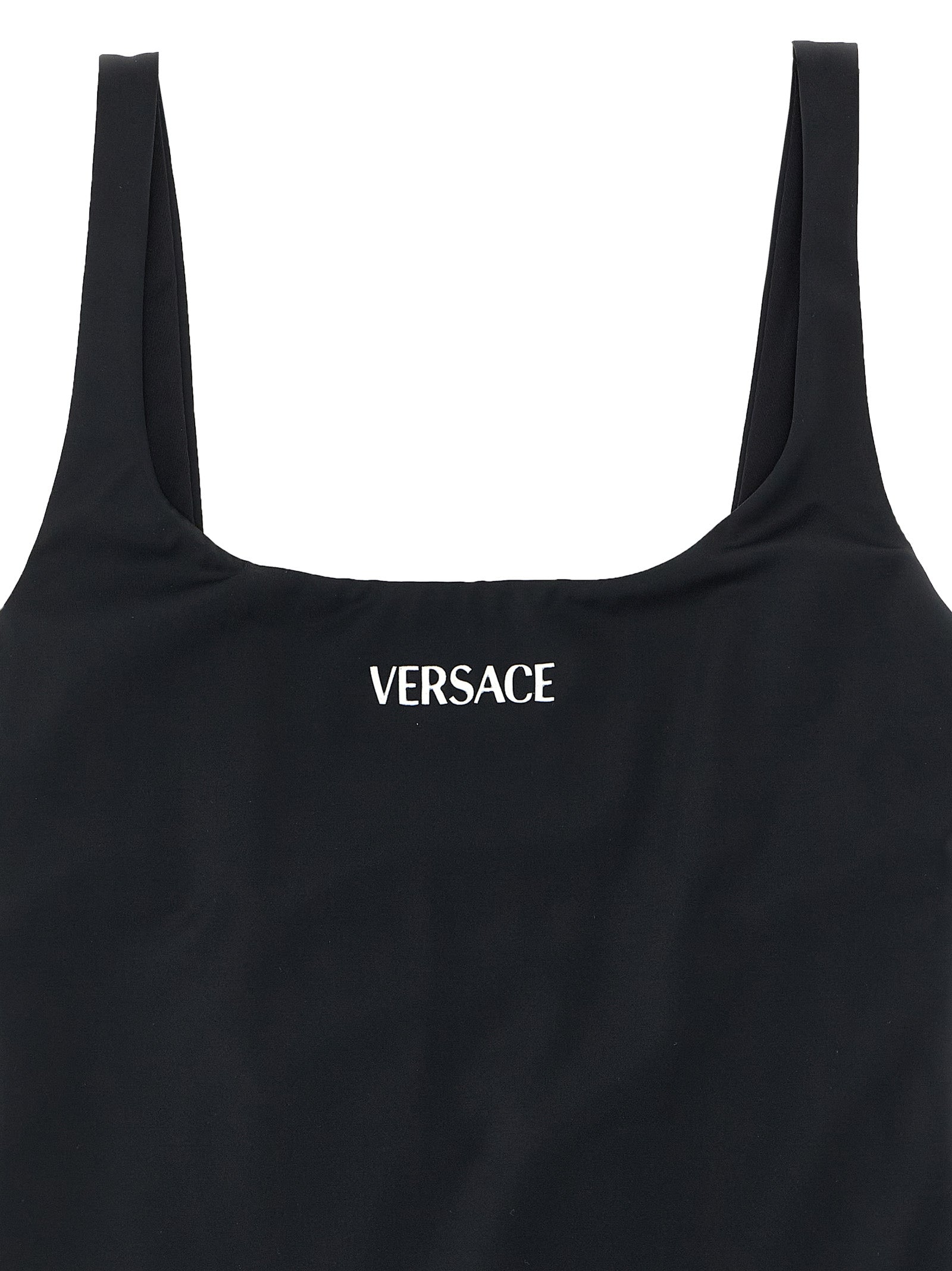 Versace Black Nylon One-Piece Swimsuit Versace