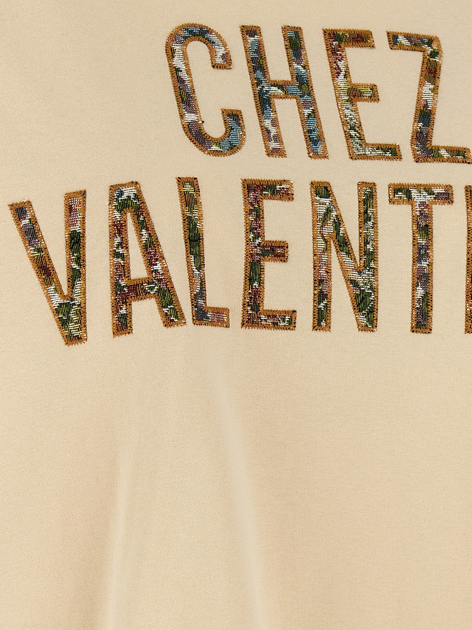 Valentino Garavani Beige Cotton T-Shirt Valentino Garavani