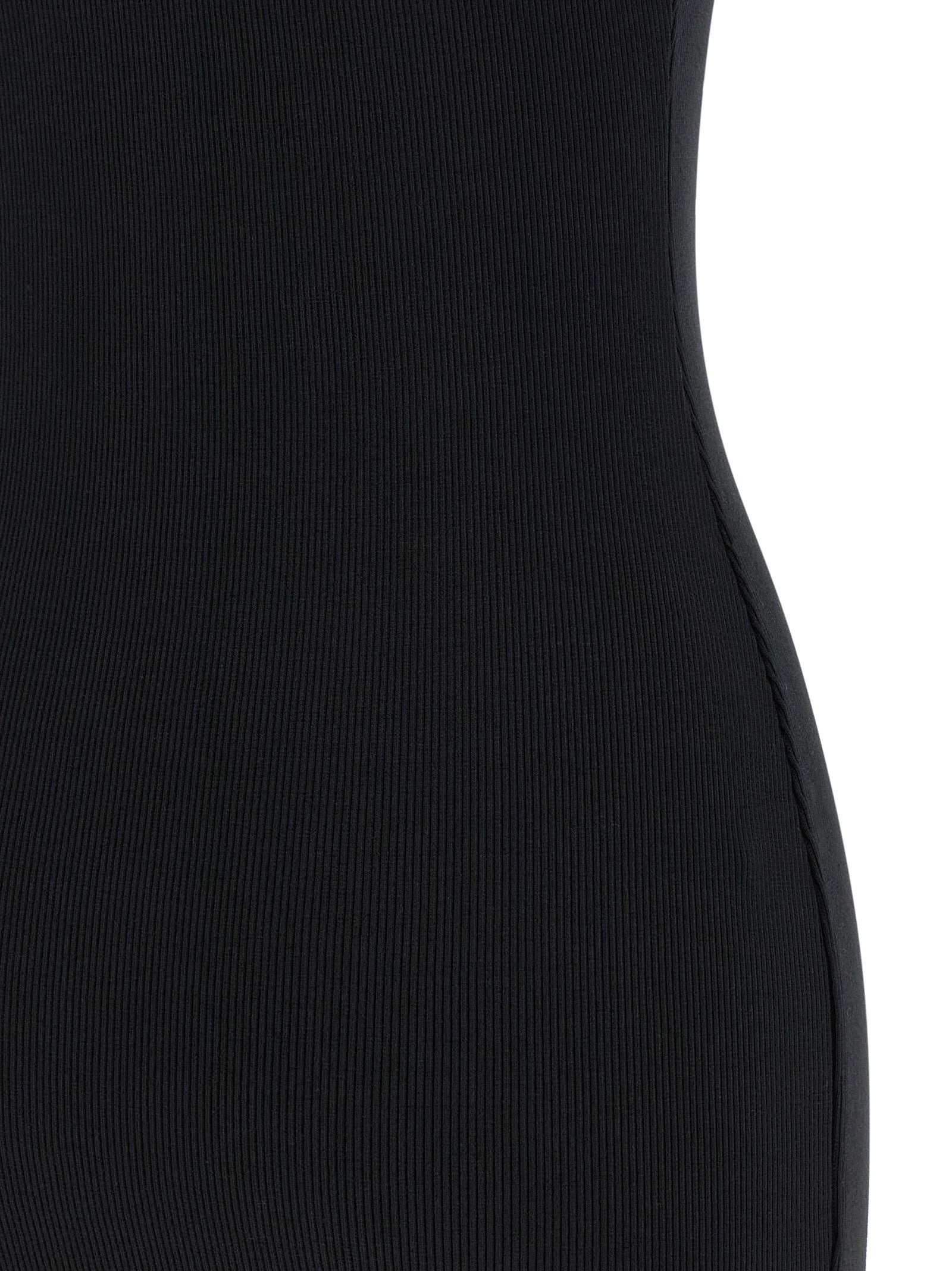 Off-White Bicolor Cotton Short Dress Off-White