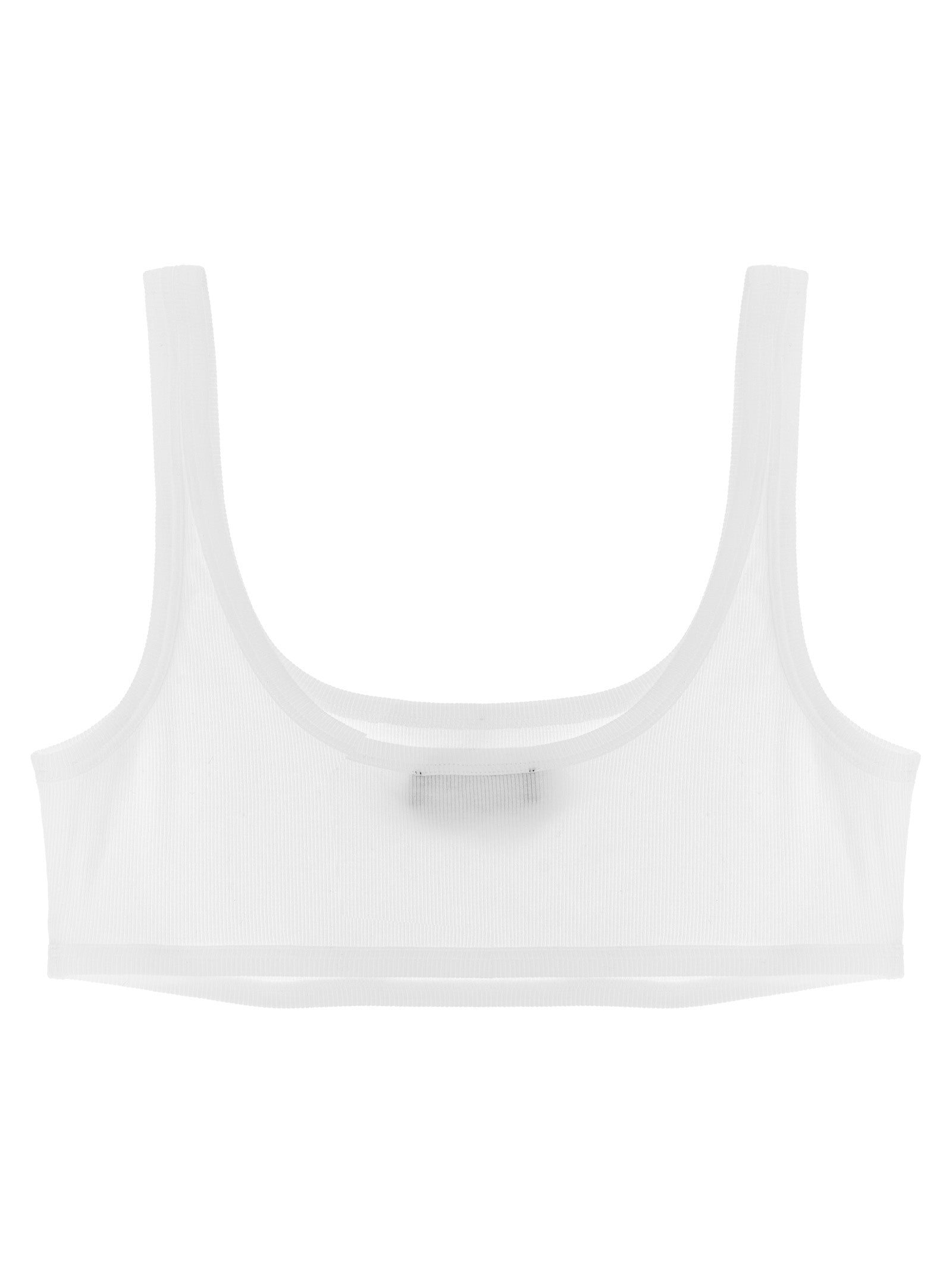 Versace White Cotton Bra Versace
