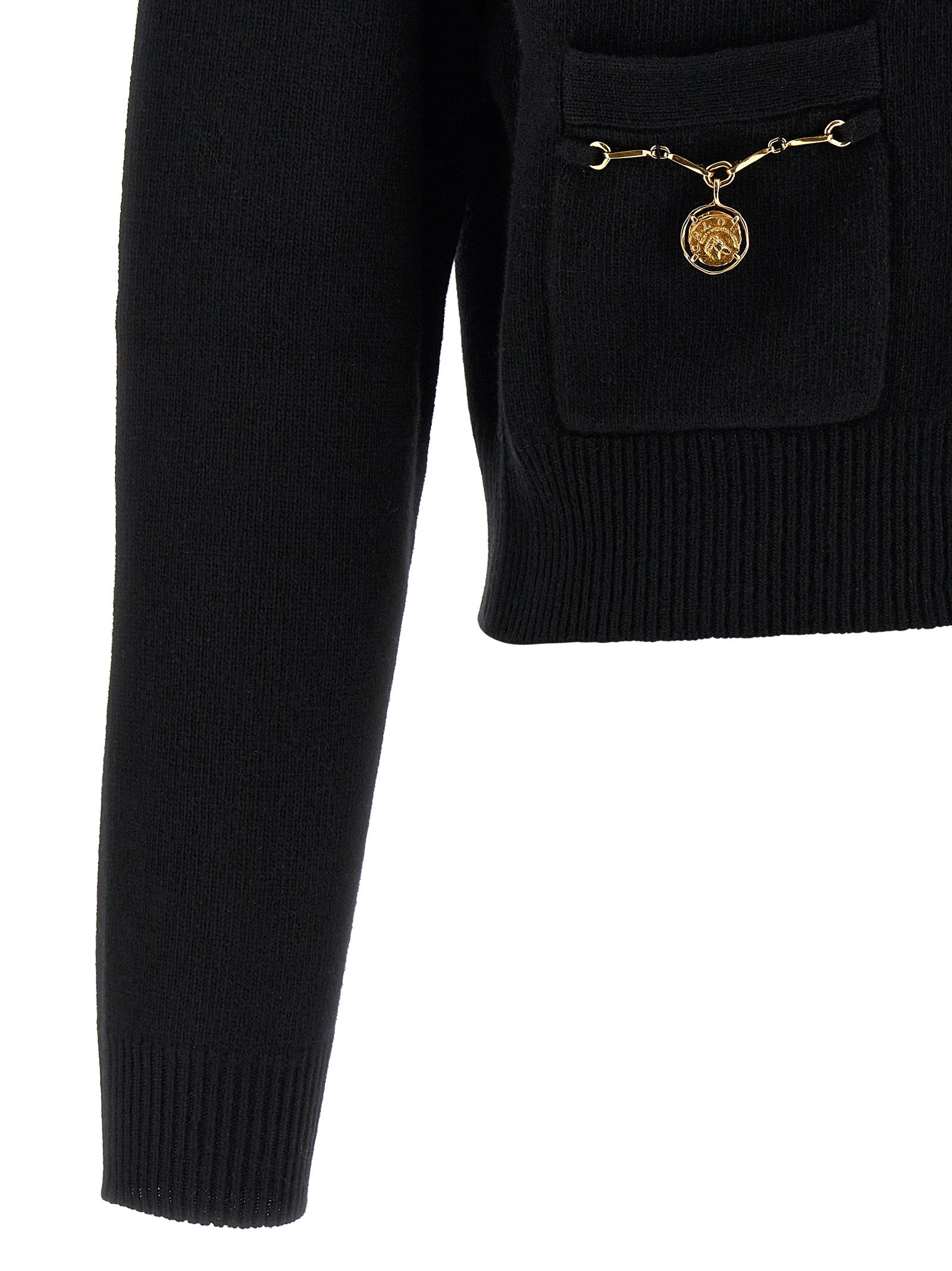 Chloé Black Wool Cardigan Chloé