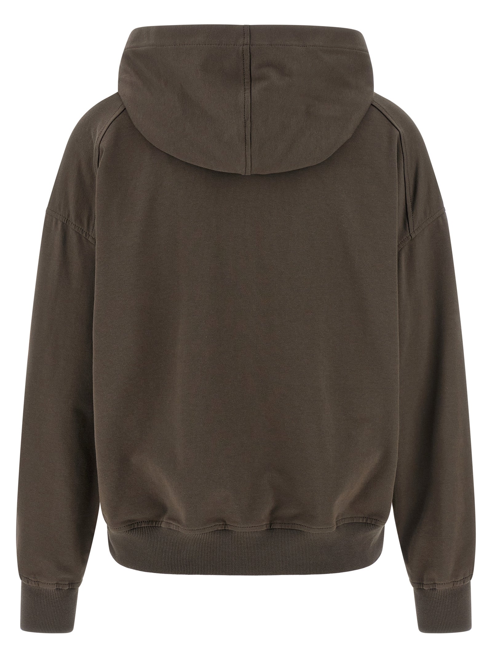 Brunello Cucinelli Brown Cotton Hoodie Brunello Cucinelli