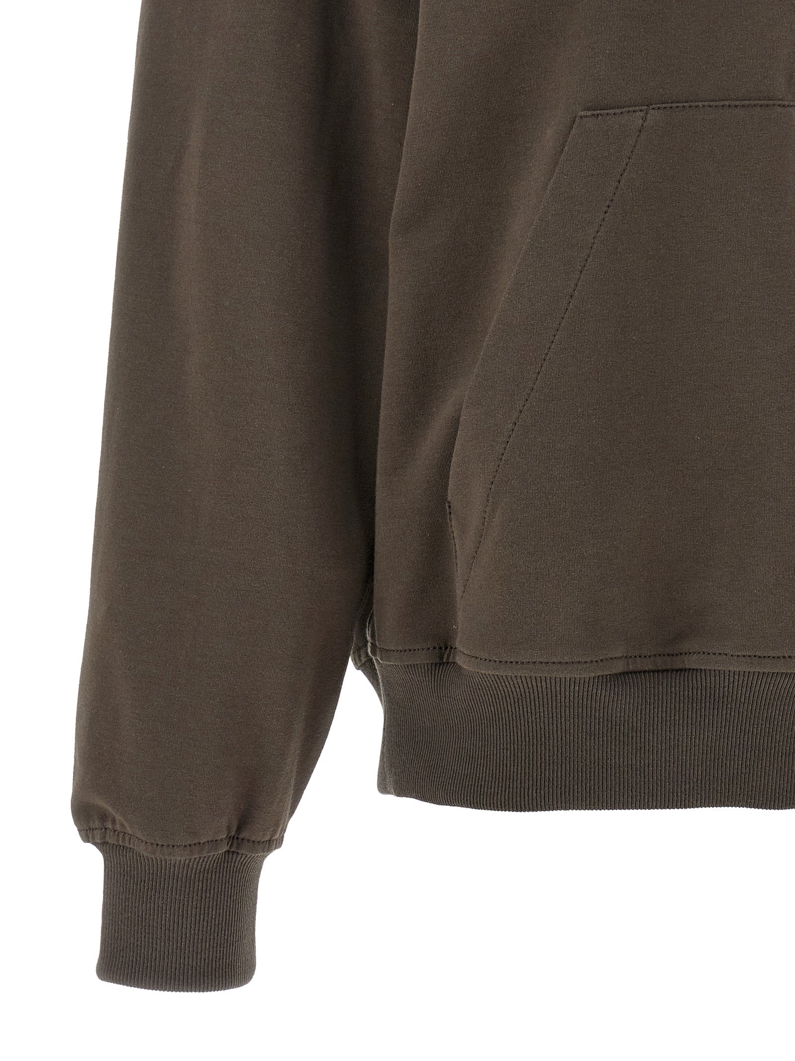 Brunello Cucinelli Brown Cotton Hoodie Brunello Cucinelli
