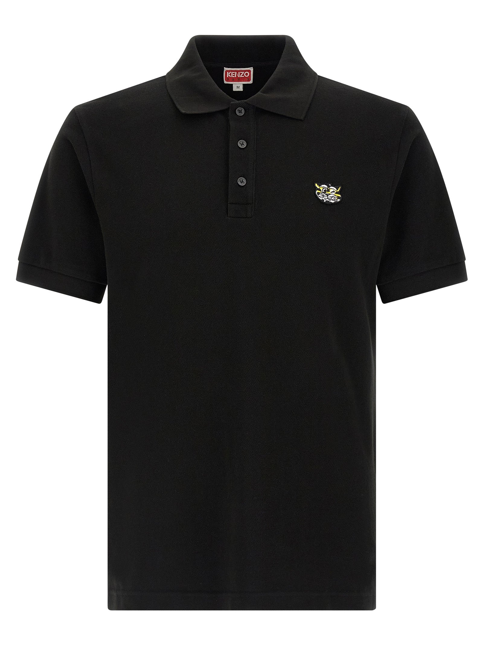 Kenzo Black Cotton Polo Shirt Kenzo